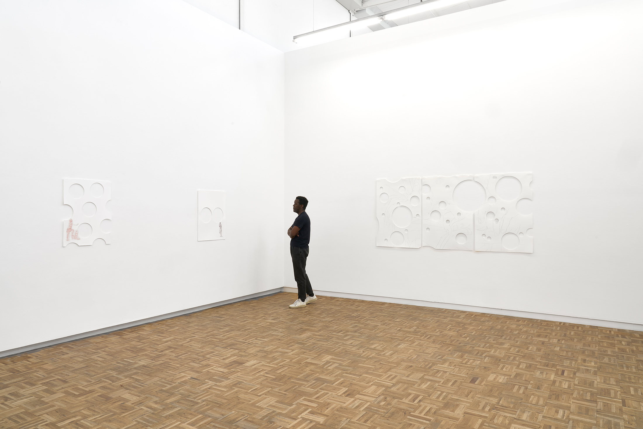 Shaun Motsi, Spectacles II (2025) | Installation view at blank projects, Cape Town