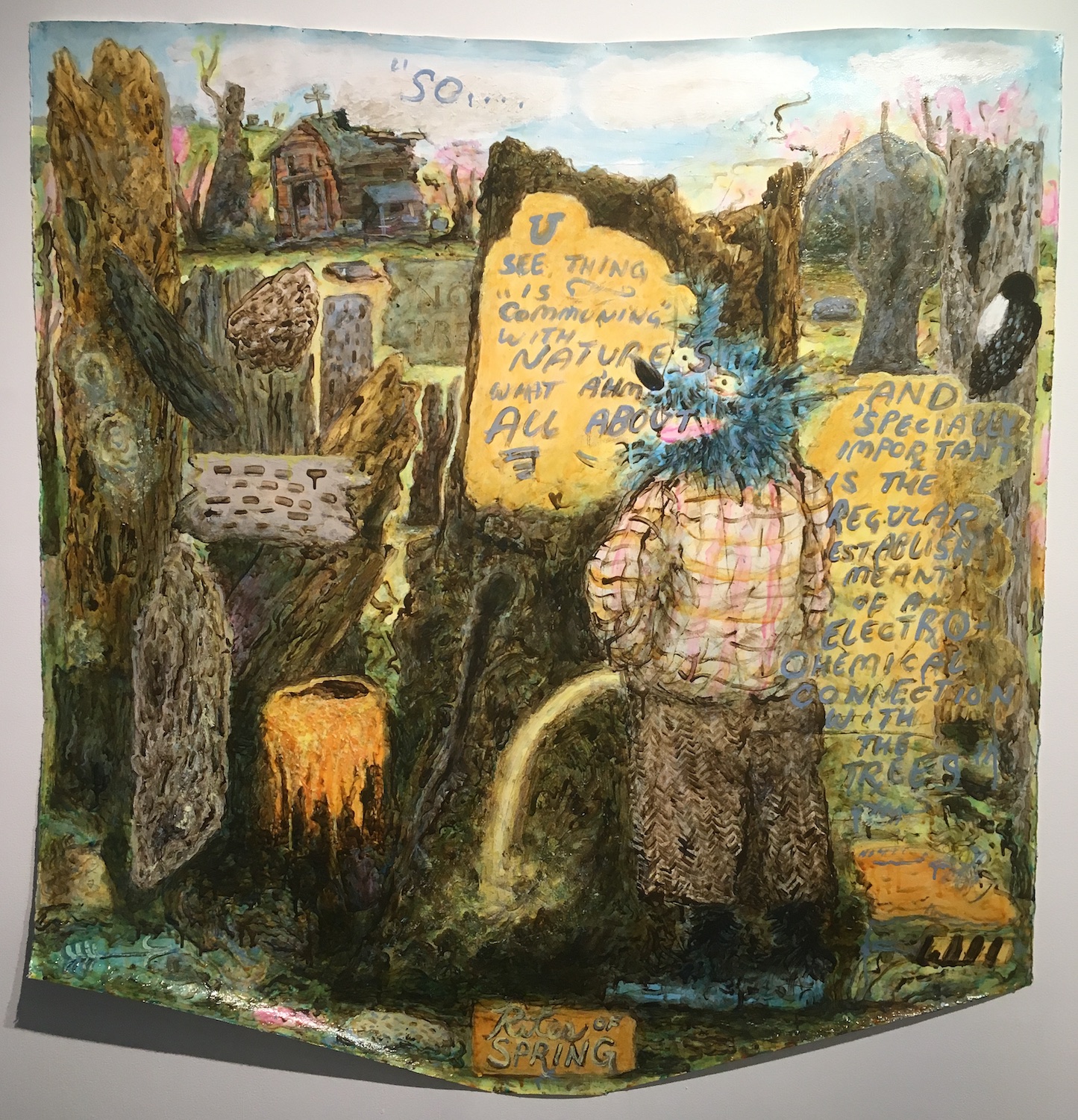 Rites of Spring, Acrylic on Arches, 55 x 53 in.