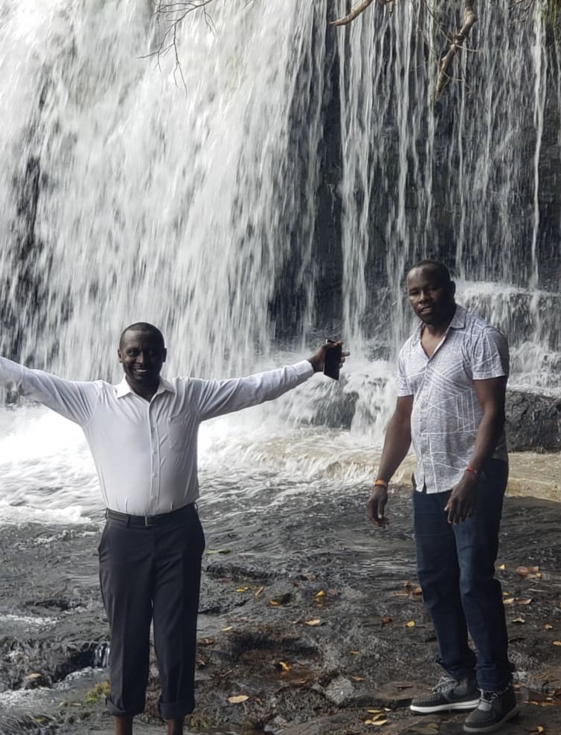 Gilbert and Philip experiencing good things in Guinee