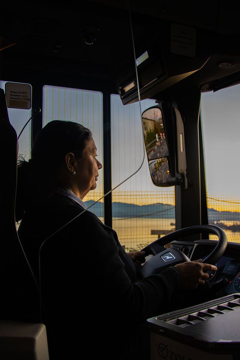 Ihr Lieblingsmoment: losfahren, wenn das Licht erwacht. 