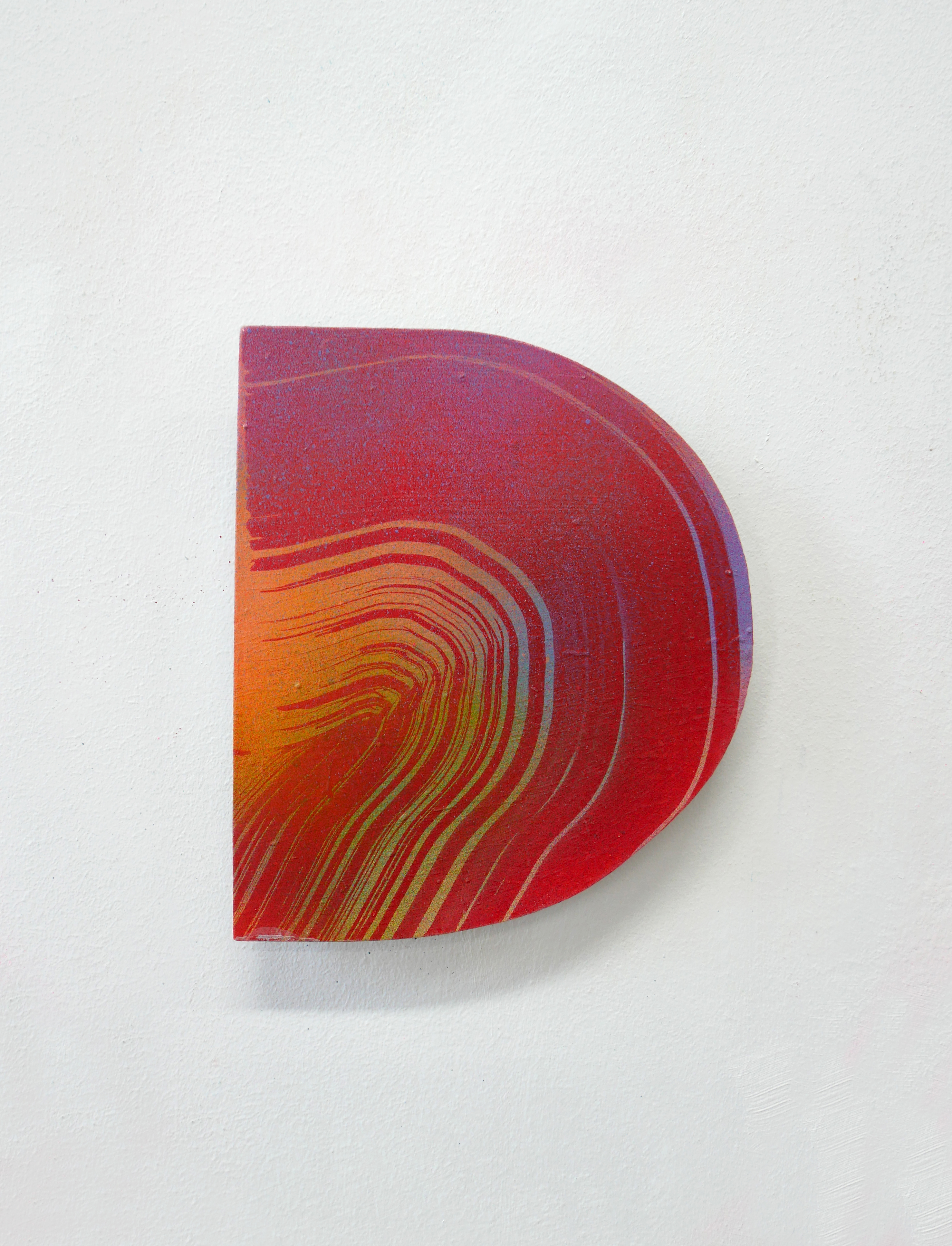 Small moon, 2025, acrylic on board, 20 x 17 cm