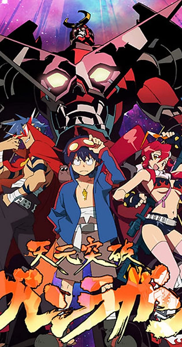 Filmes revolucionários da série Mech Gurren Lagann serão dublados