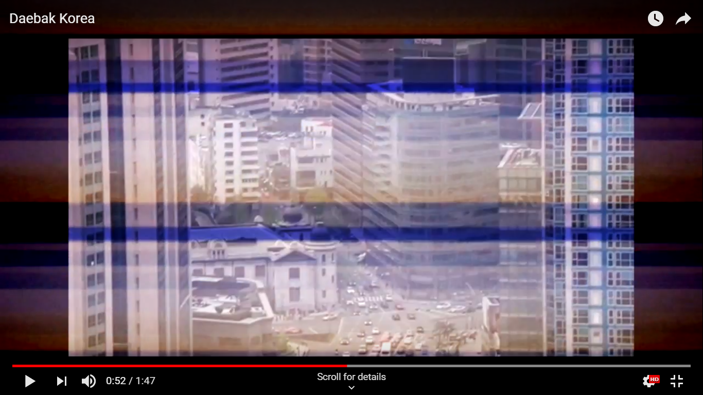 Screenshot of Experimental Video about Korea © Miranda Martinez M.