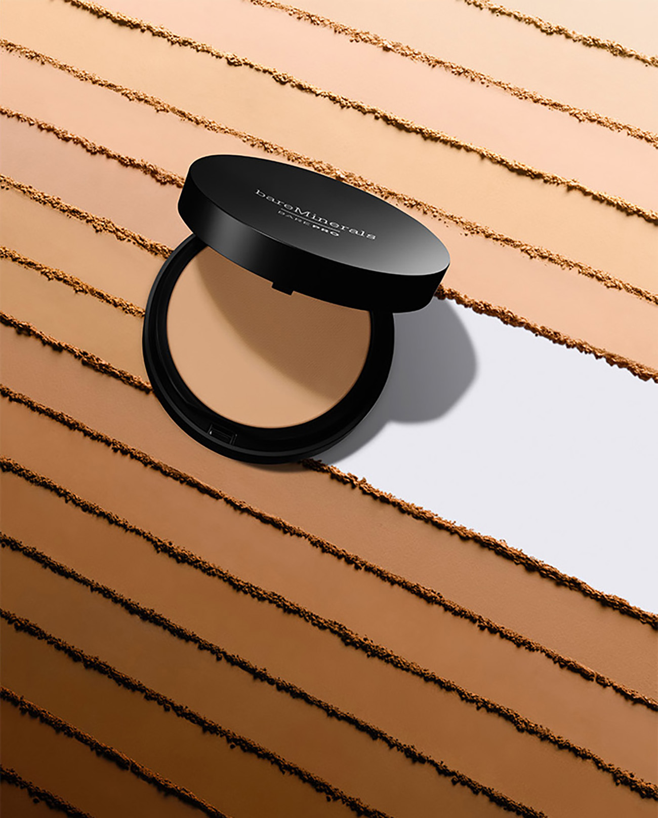 KMA prop stylist Sara Wacksman styles textured stripes using multiple Bare Minerals blush shades.