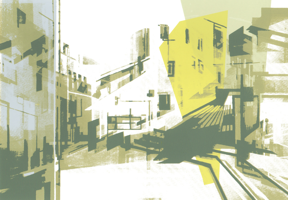 IMPRESSION V   ·  screenprint on paper  ·  16 x 23 cm  