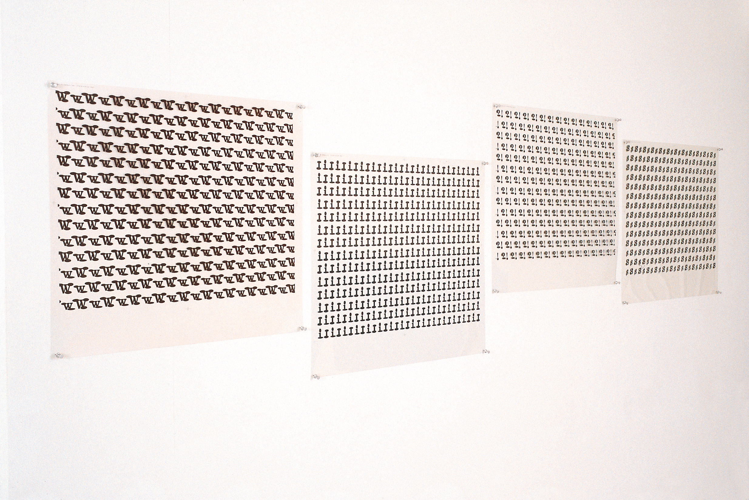 (The What If? Scenario) Typeface Designs, 1996