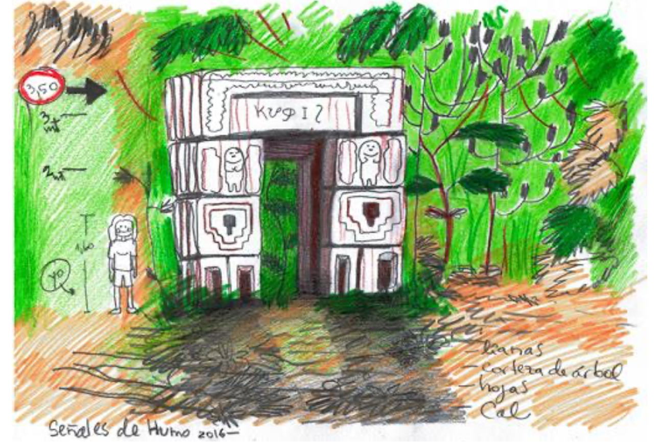 Pilar QuinterosSe&ntilde;ales de Humo, 2016Video digital, fotograf&iacute;a an&aacute;loga y dibujo de l&aacute;piz grafito sobre papelVideo: 1:10&rsquo;18&rdquo;Fotograf&iacute;a: 115 x 110 cmDibujo: 21 x 30 cm