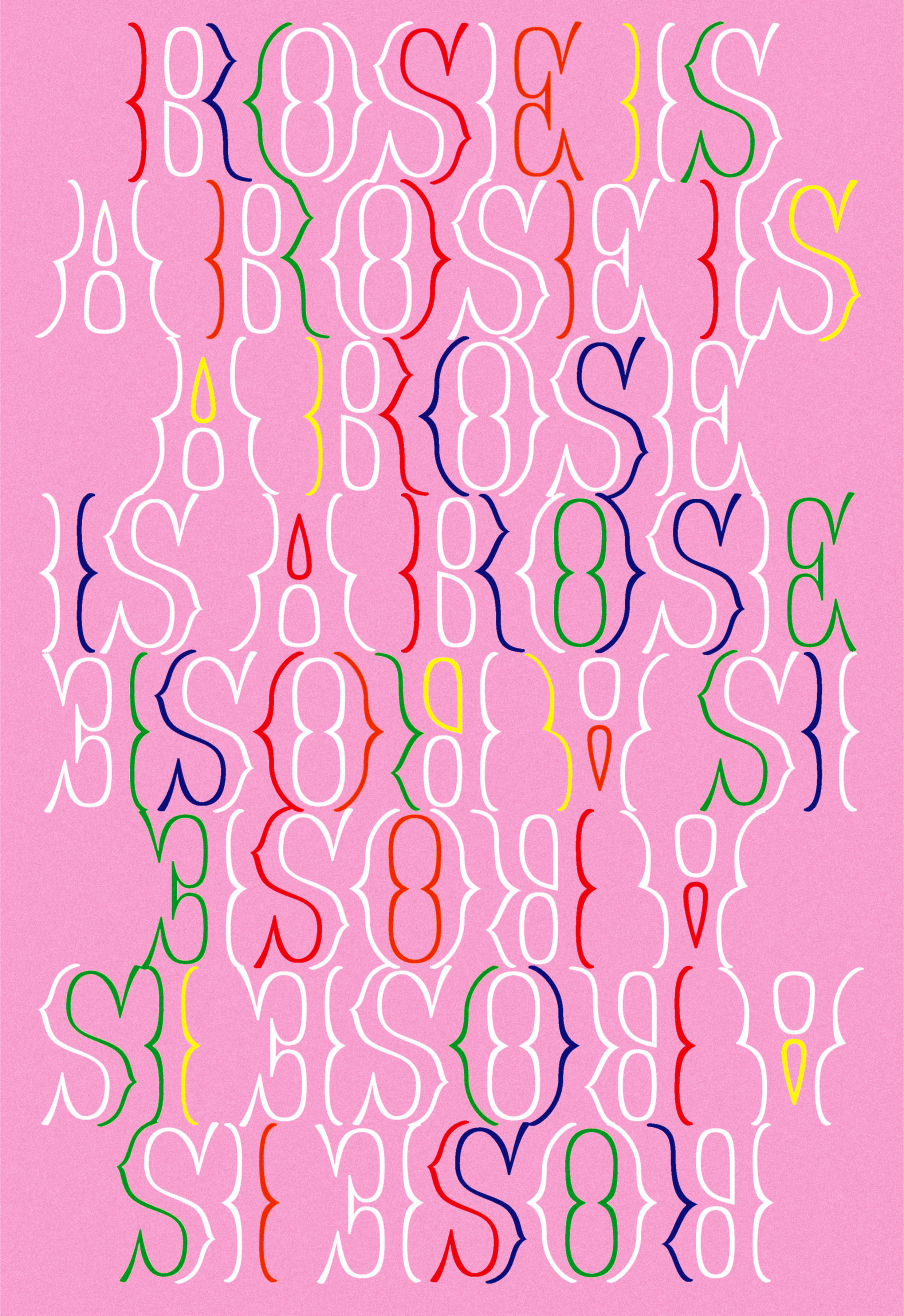 Rose is a rose is a rose / Poster design