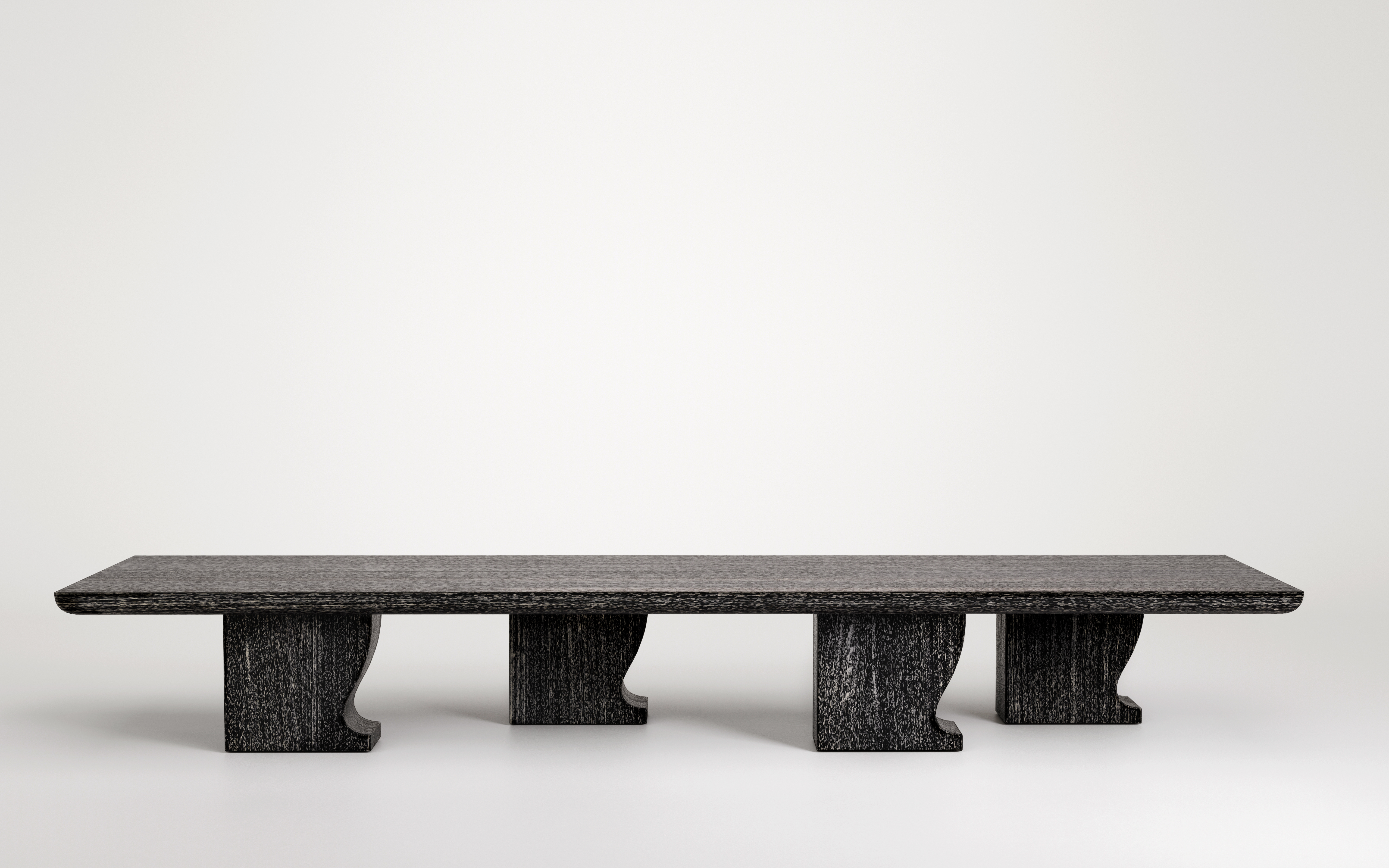 Table basse LLLL | chêne sablé | L 180 cm W 50 cm H 36 cm