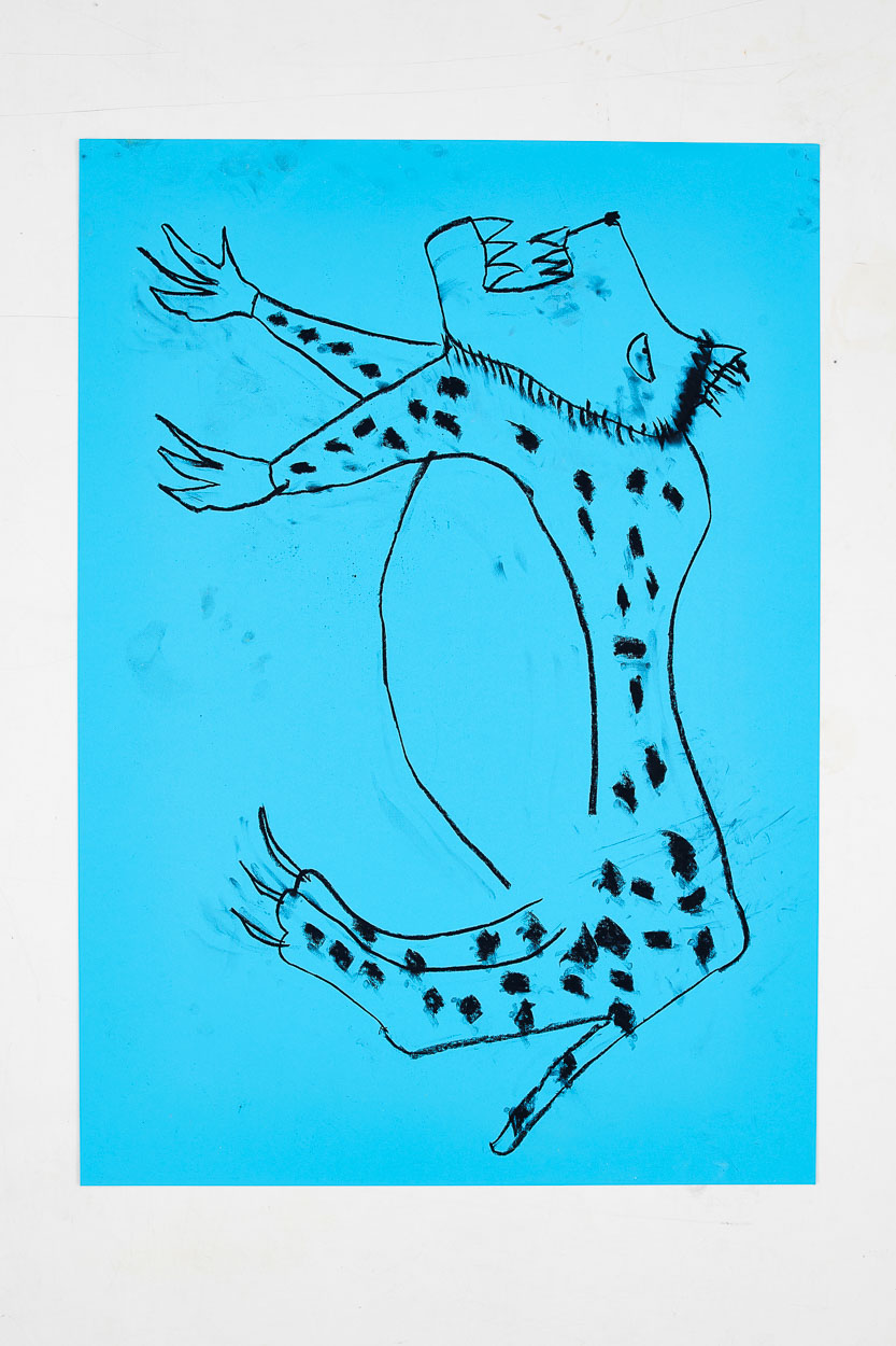 Leopard, 2018. charcoal on paper. 95cm x 65cm