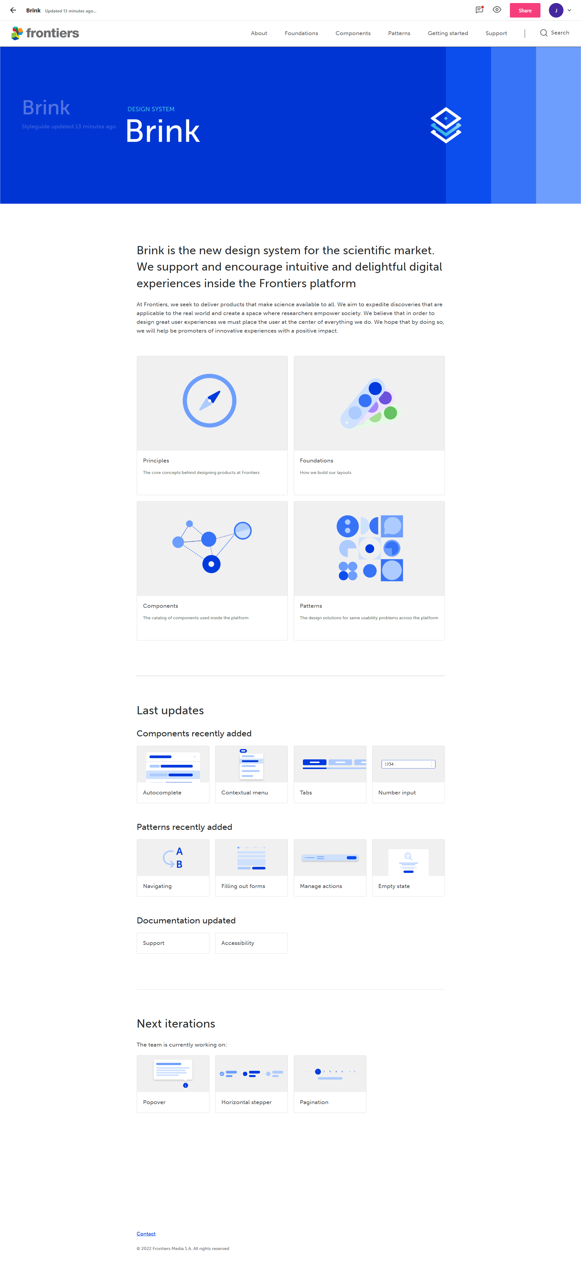 Frontiers Media | Writing Design Systems