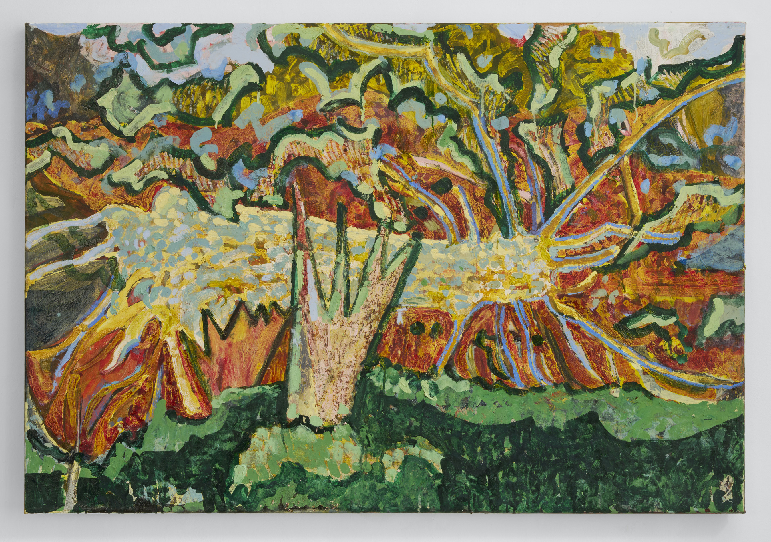 UPROOTED, Oil on canvas, 85 x 125