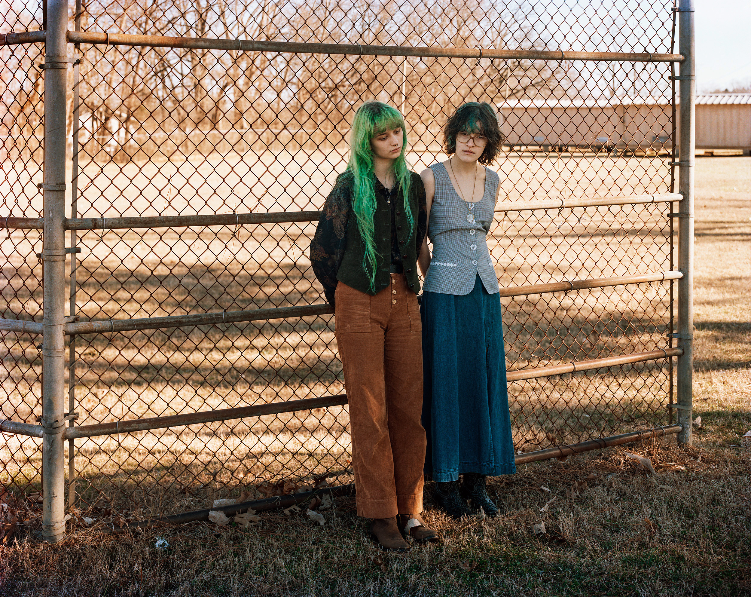 Lily and Nora, 24 x 60" (diptych), inkjet print, 2023