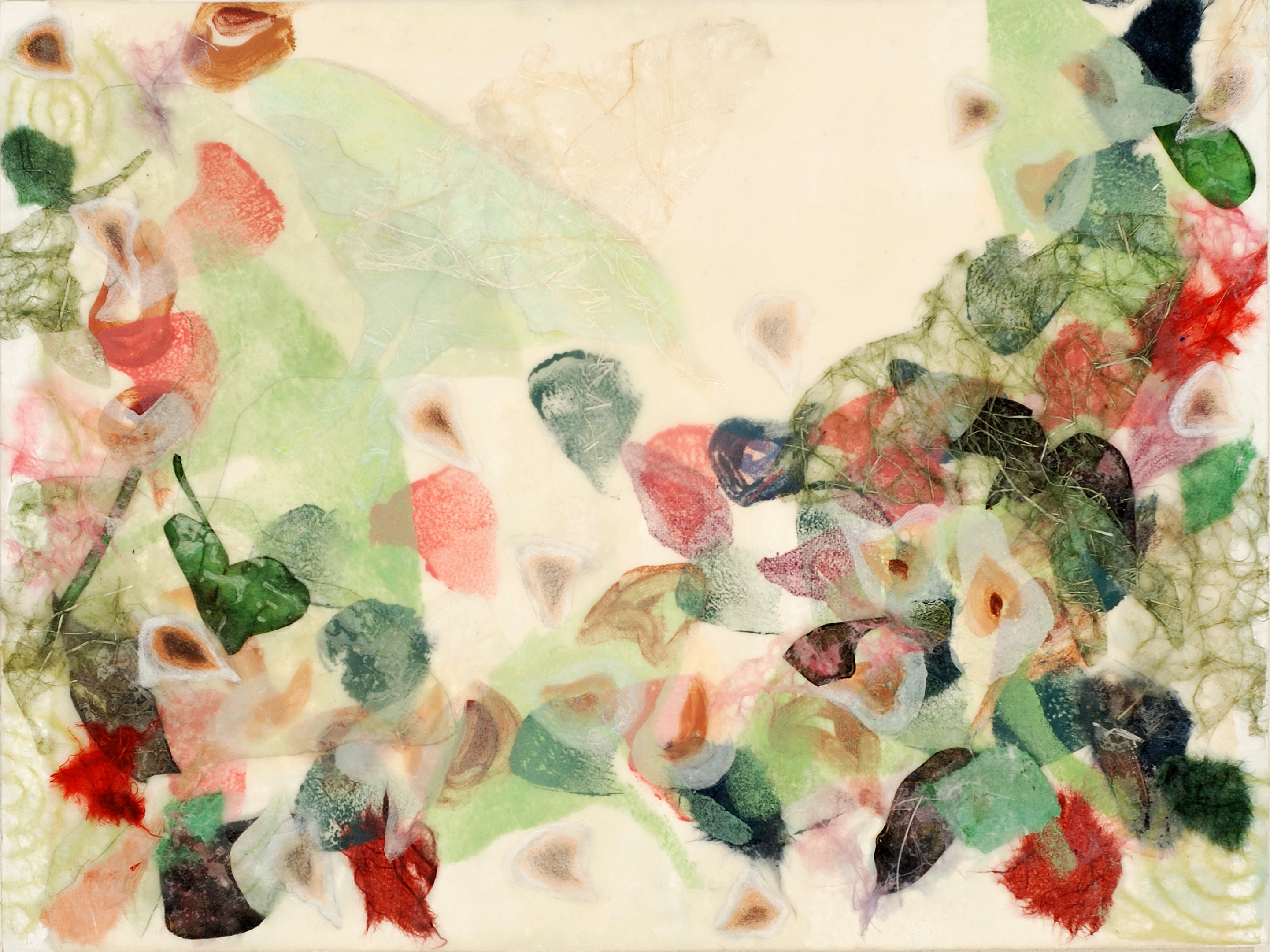 Transition, 2018, encaustic and mixed media, 9 X 12 inches