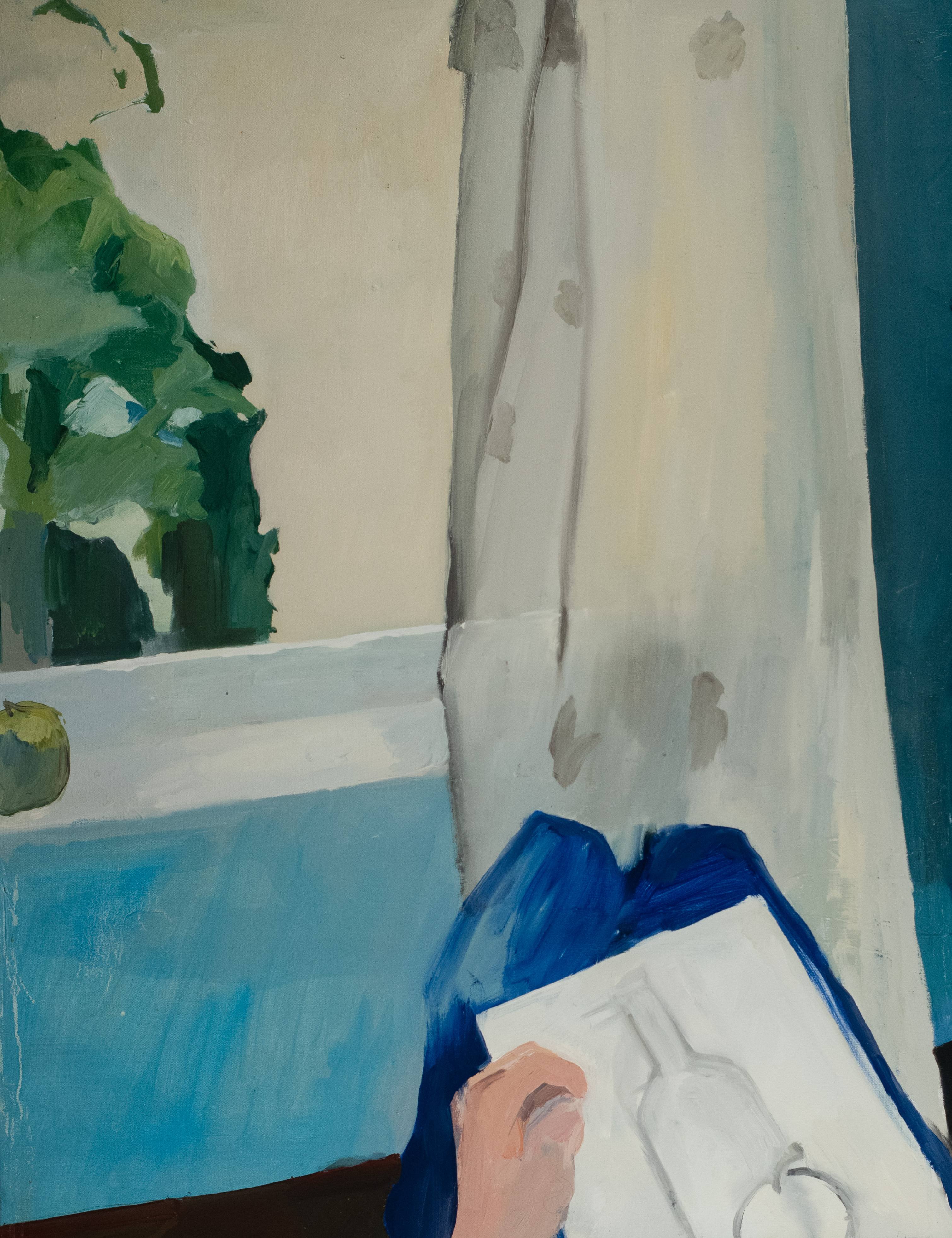 Still Life at 15, oil on linen 26x30" 2024