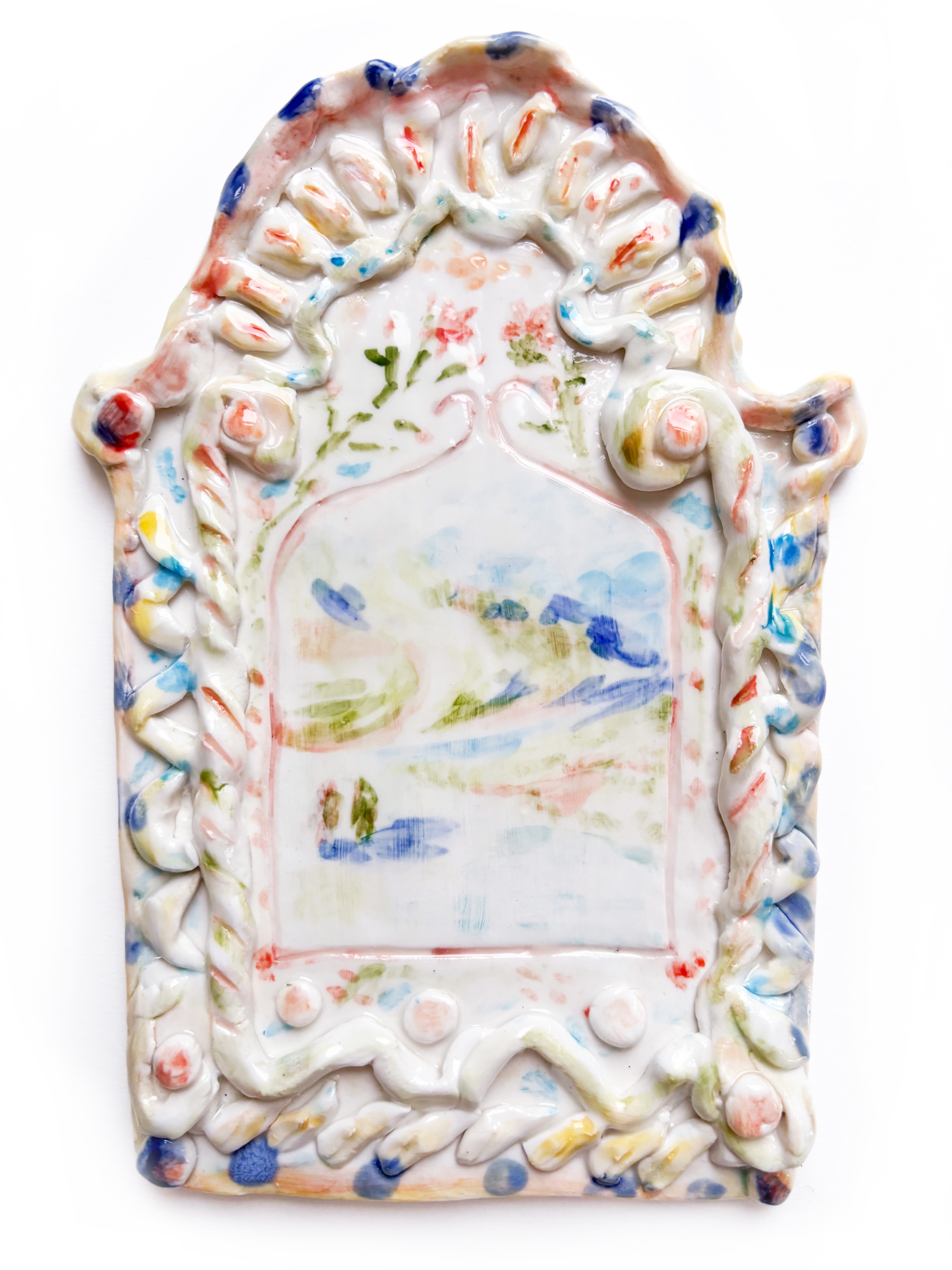 "Happiness in silence", glazed porcelain, 2025