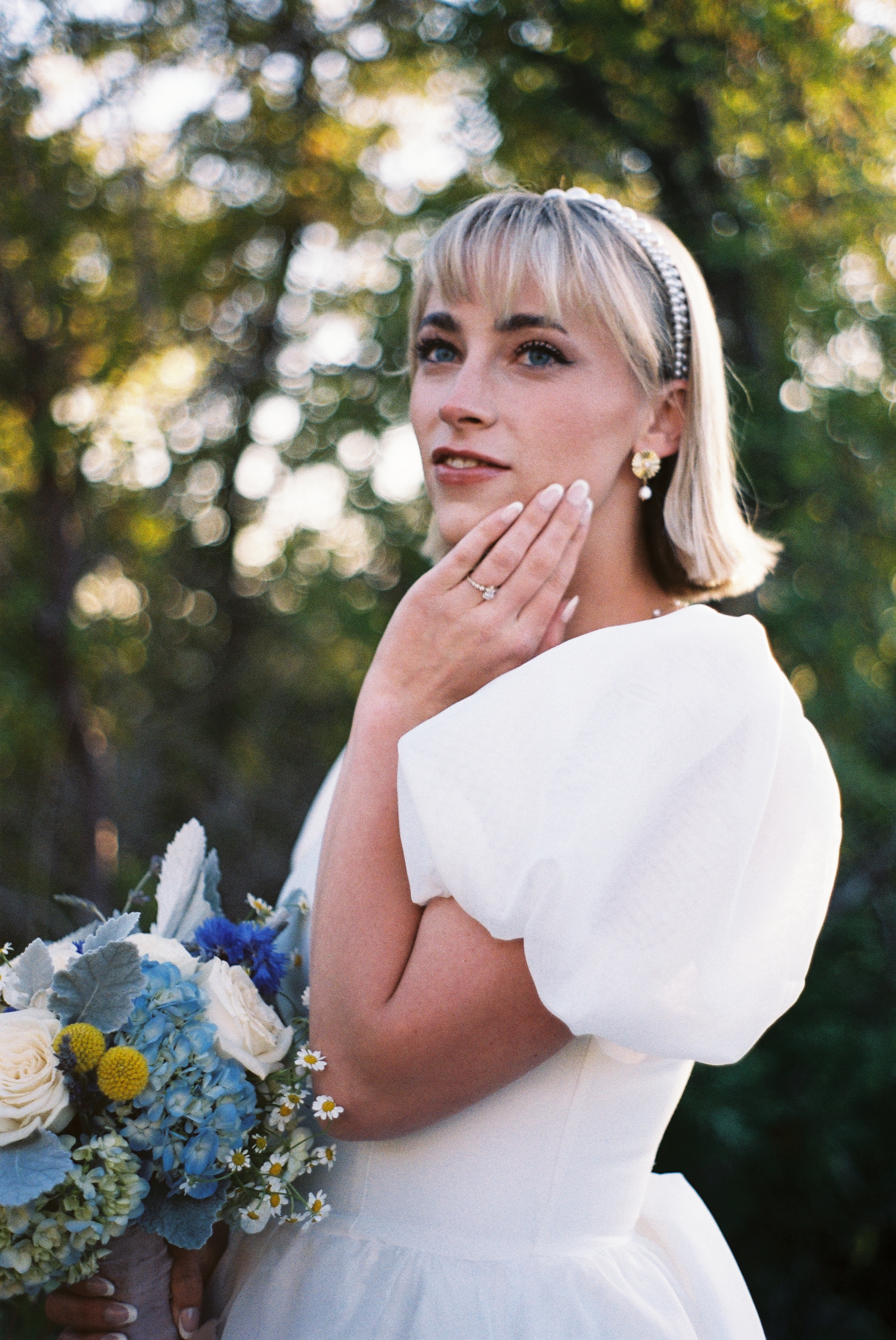 Bridal Portrait in Film, Taken at Provo Canyon, Utah