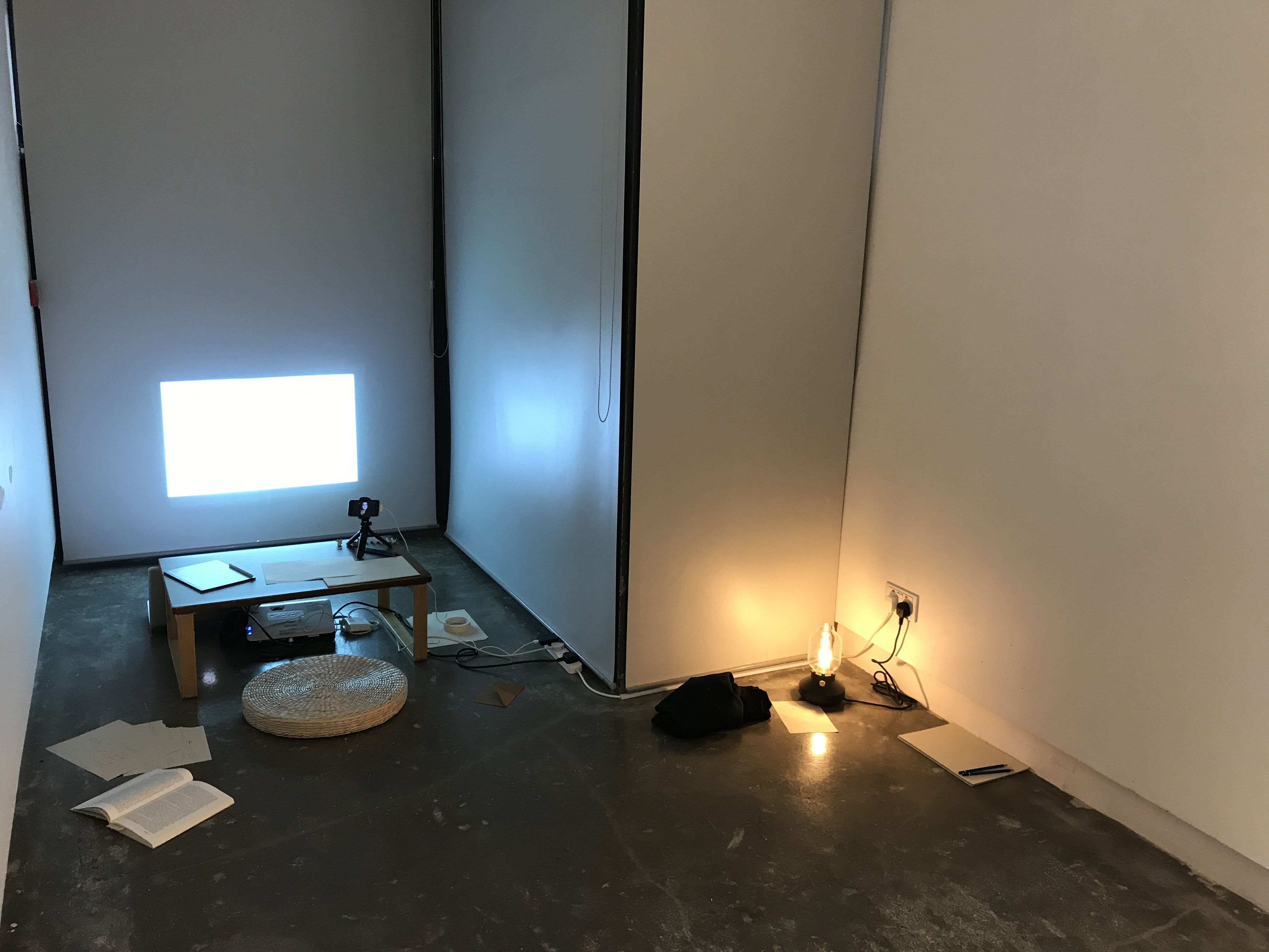 Rose Li, Reflections, Site of daily practice sessions, 2021.