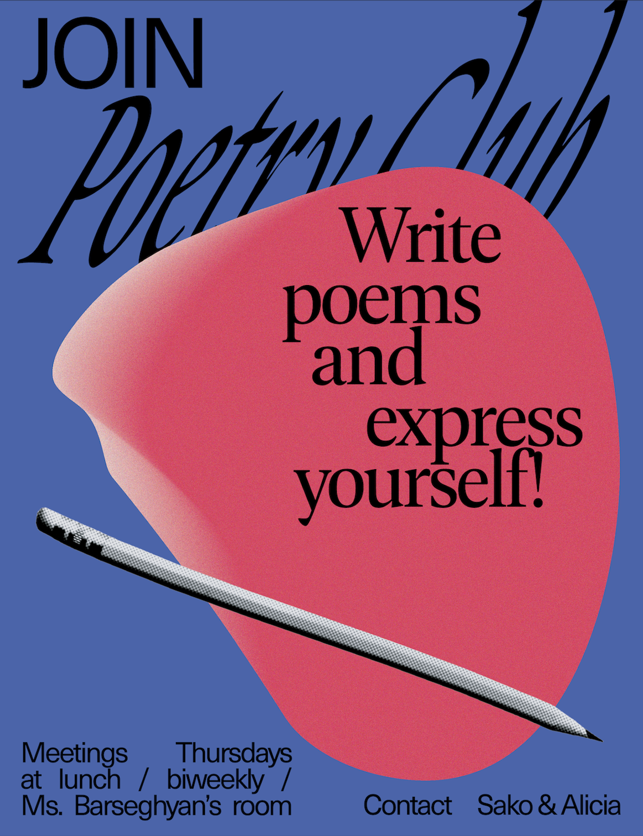 Poetry Club Poster, 2021