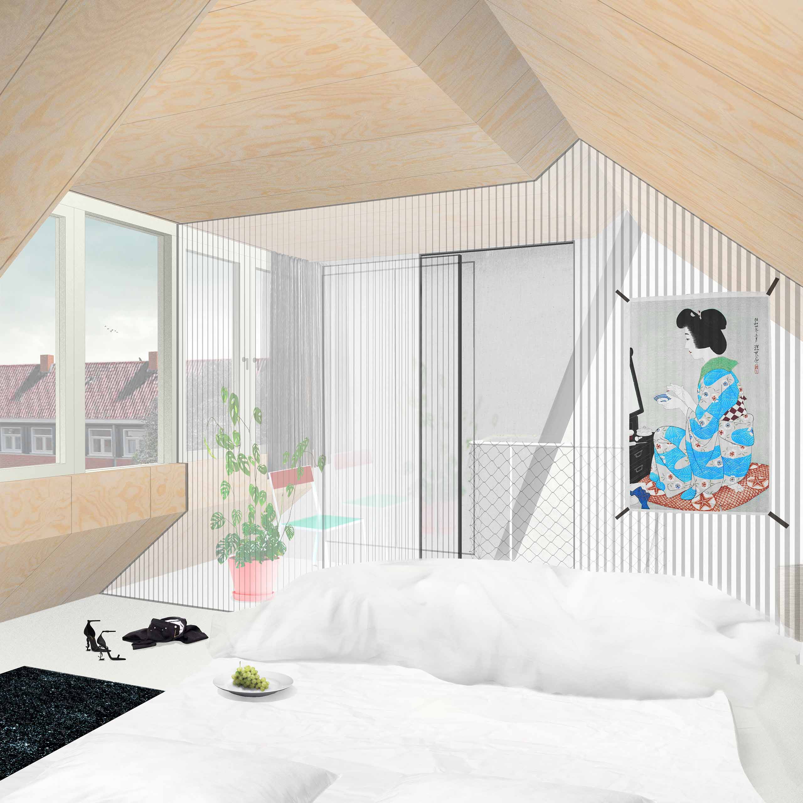 House in the Nord. Interior transformation of a small old working-class house in Amsterdam, NL 2018-2021 build.