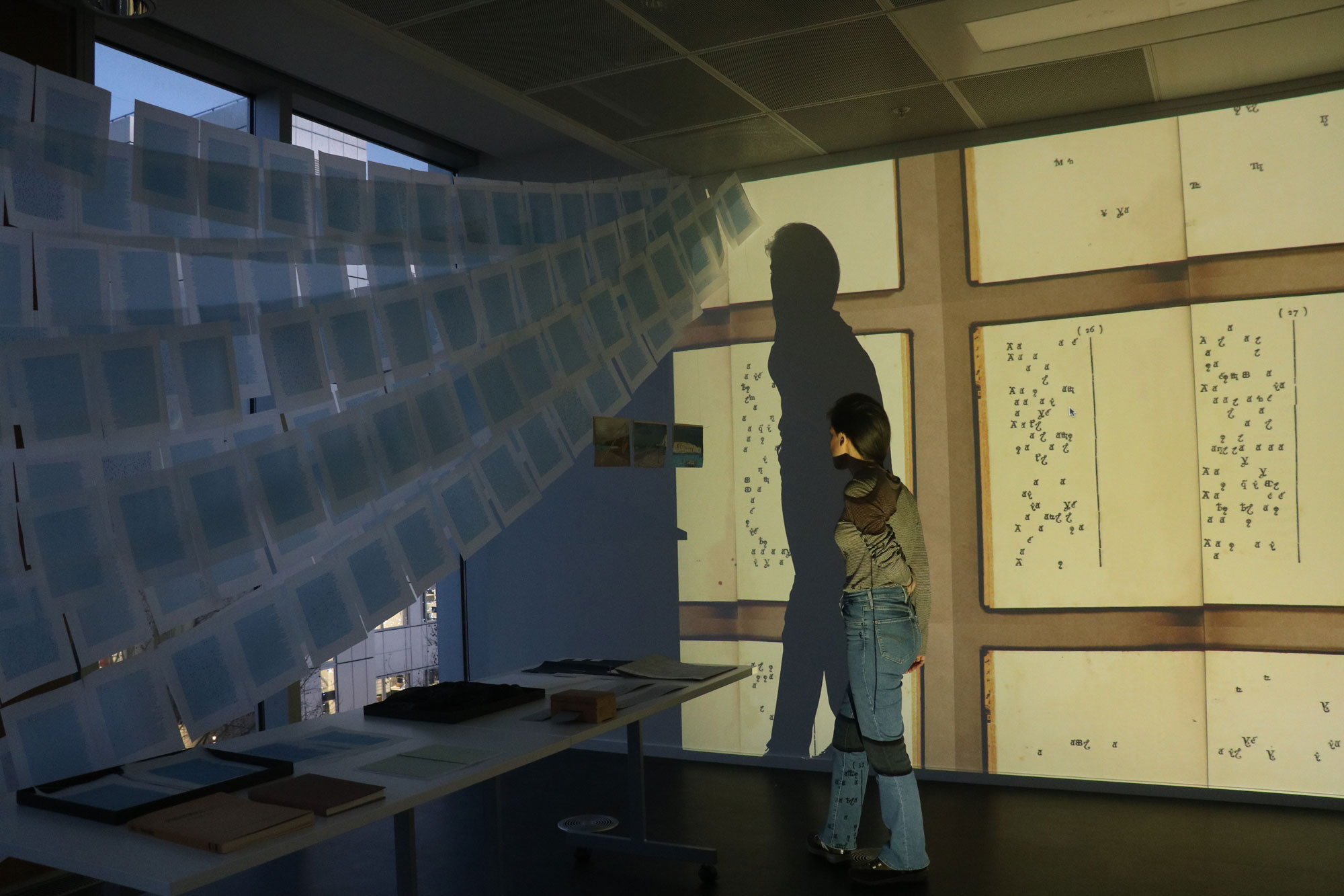 Exhibition 'In Correspondence with a living archive of indigenous languages' Royal College of Art, Media Works, White City Place, 2020