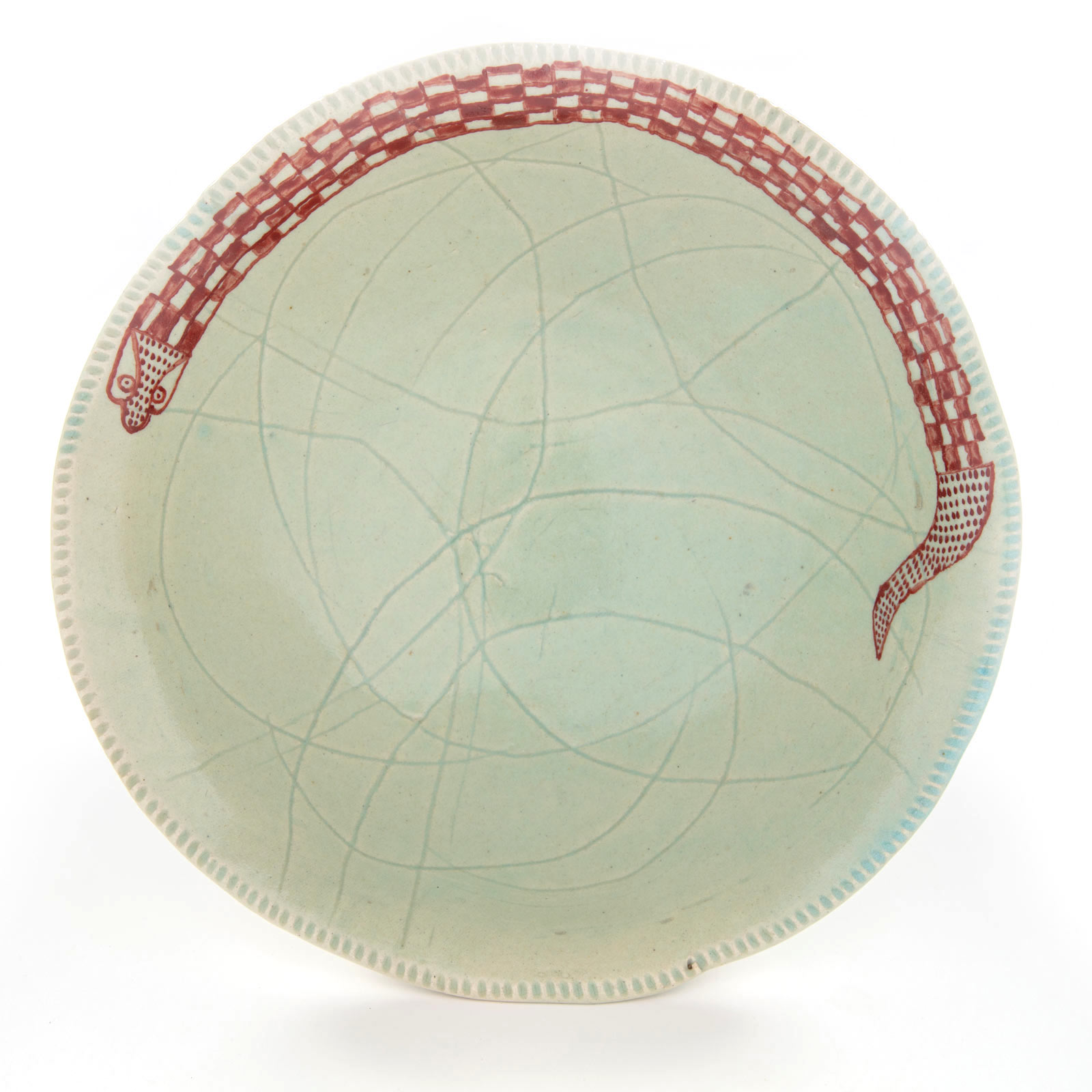 Snake bowl, 4.2.20Glazed ceramic stoneware9.5 x 27cm