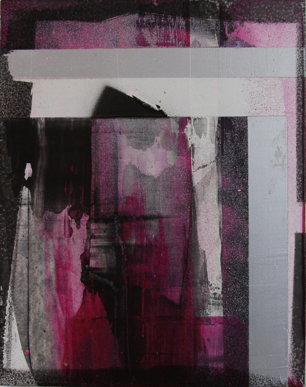 Untitled, acrylic on board, 12" x 9", 31 x 23 cm 