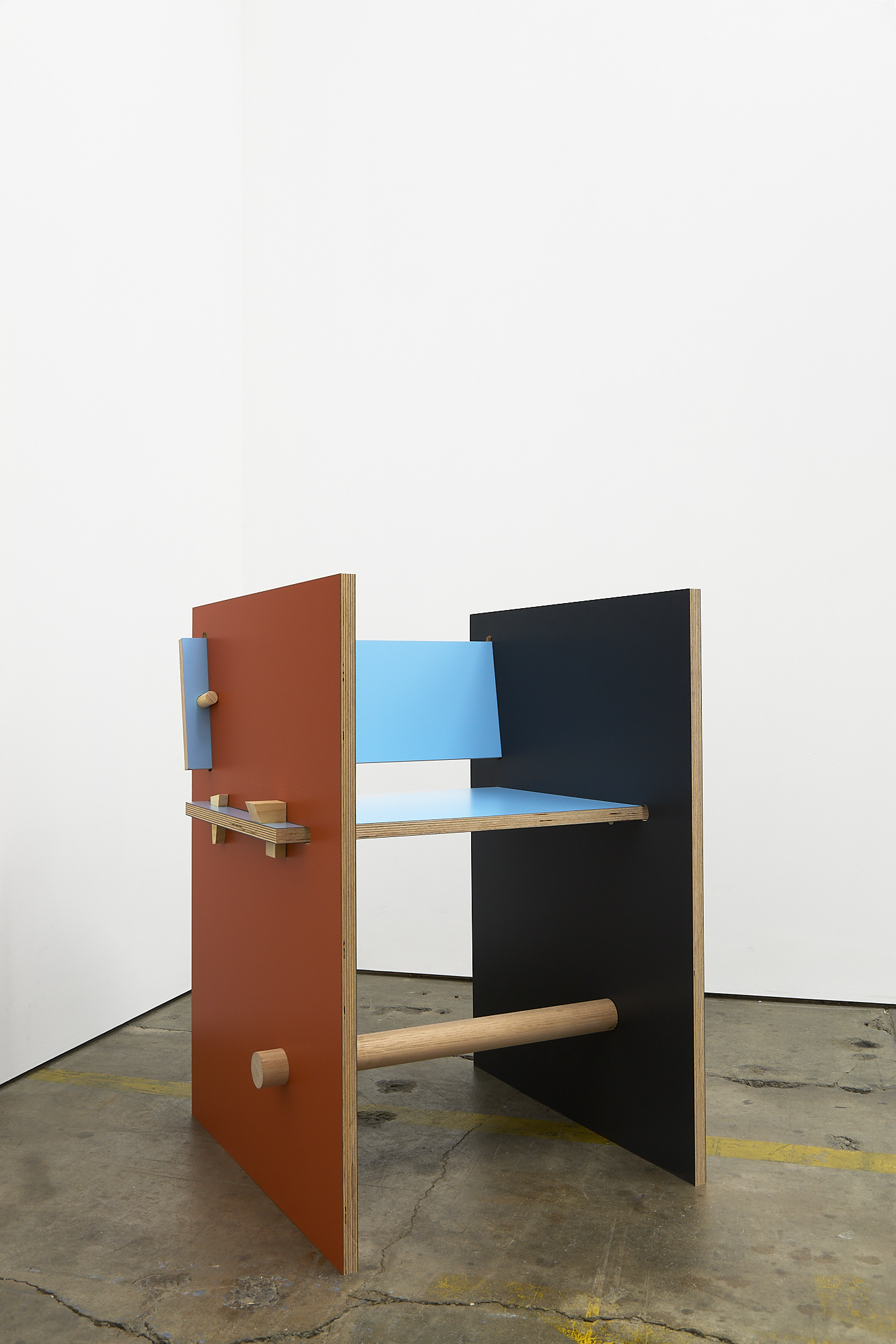 Hayden Stuart, 71st, 2021, Veneered Birch plywood, Pine, Tasmanian Oak 80 x 60 x 60cm