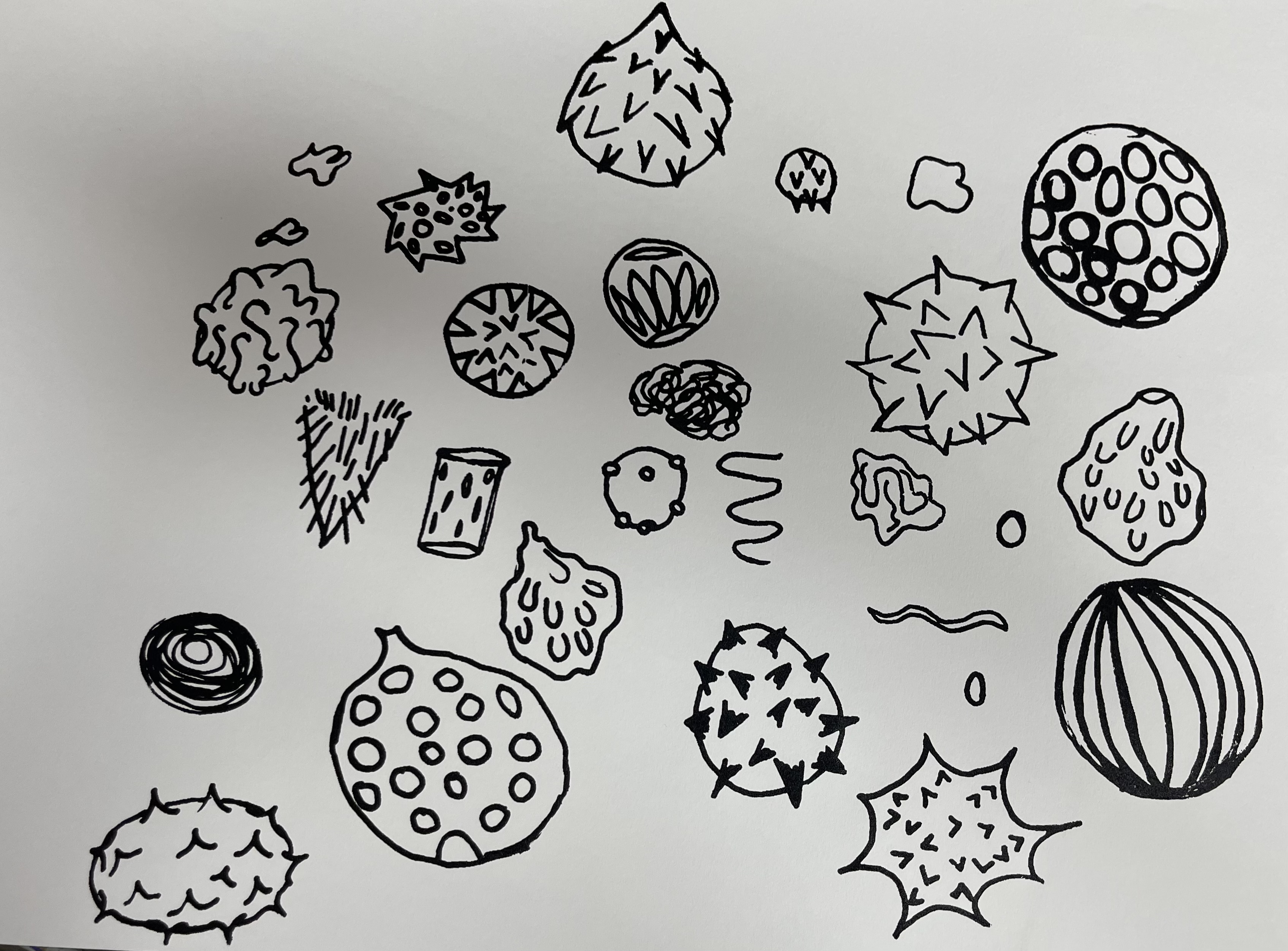 Shapes, silkscreen on paper, 2022