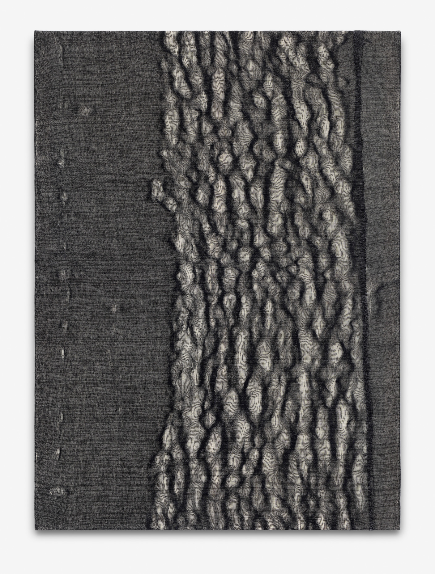 untitled, 130x95cm, dyed cheesecloth, sewn, 2015 
