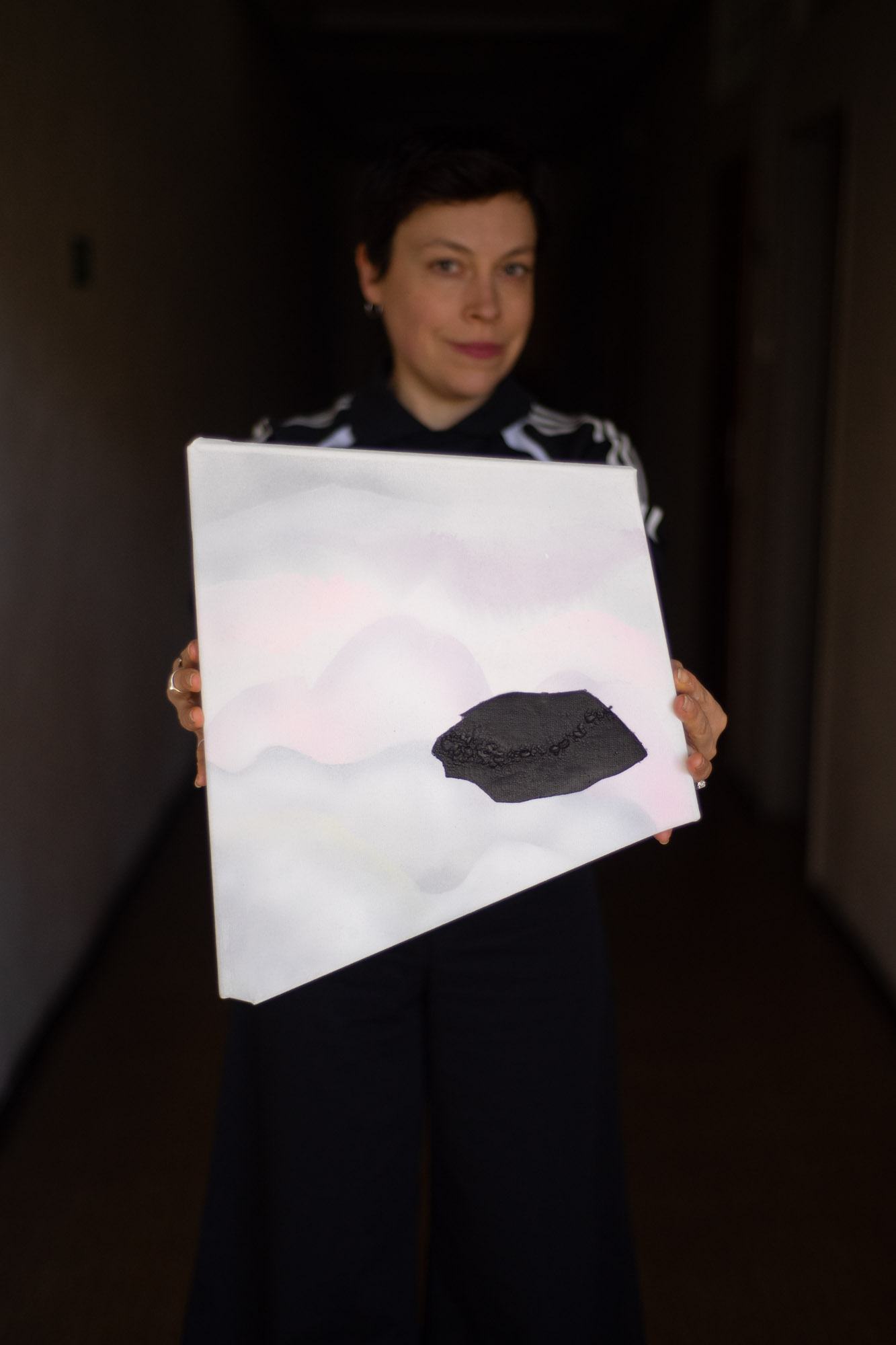 acrylic and mixed media on canvas