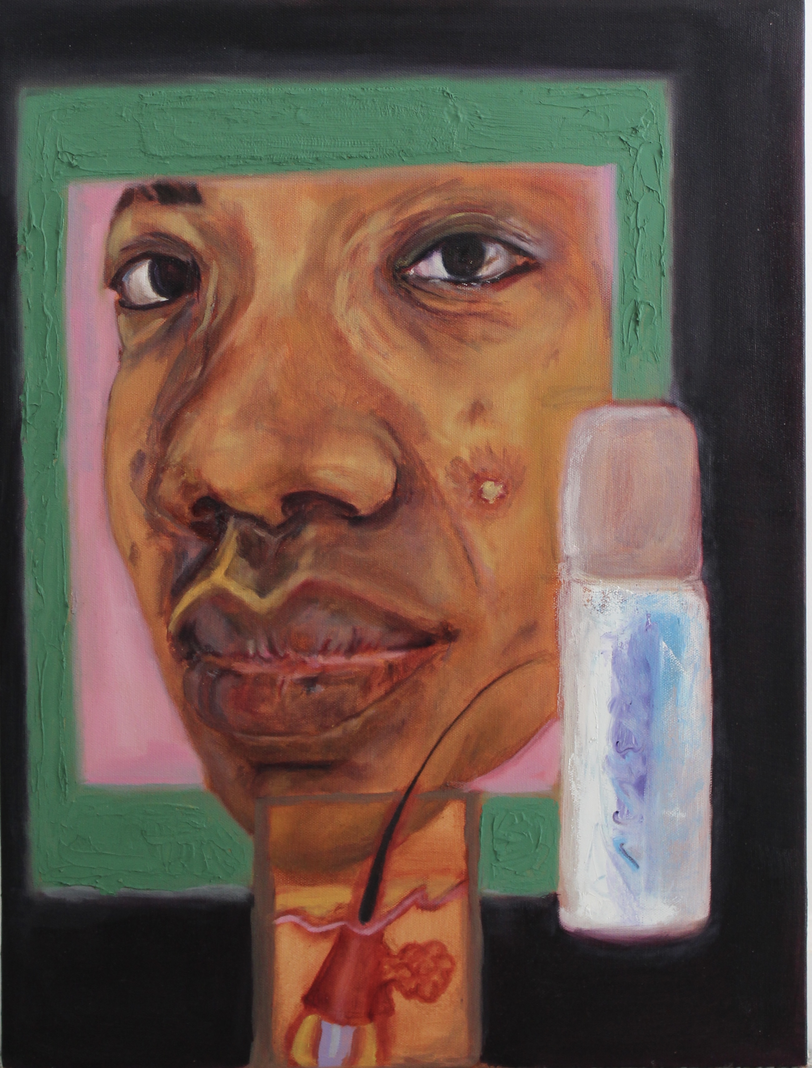 did any of it work ? 2022 oil and wax medium on canvas 18 x 24