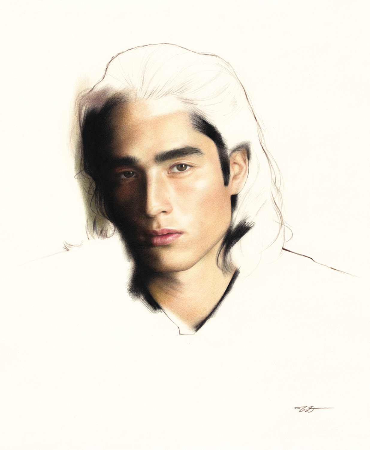 Untitled, 2023Colored pencil on paperInspired by Peter Meyer