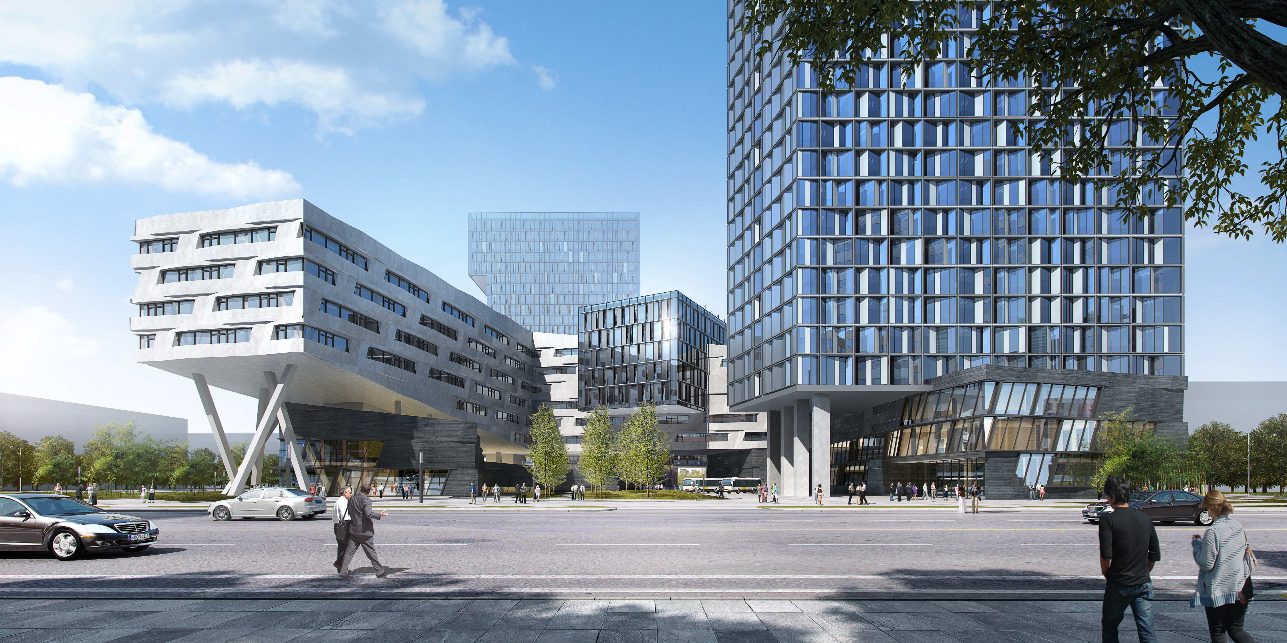 West plazaRendering © Hard Rock Digital Technology Co. LTD