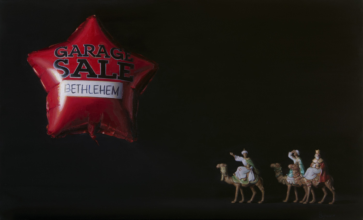 'Star of Bethlehem'. Oil on canvas