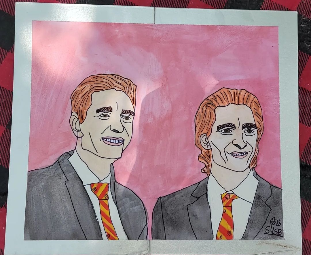 " 'What are Fred and I, next-door neighbours?' said George indignantly."