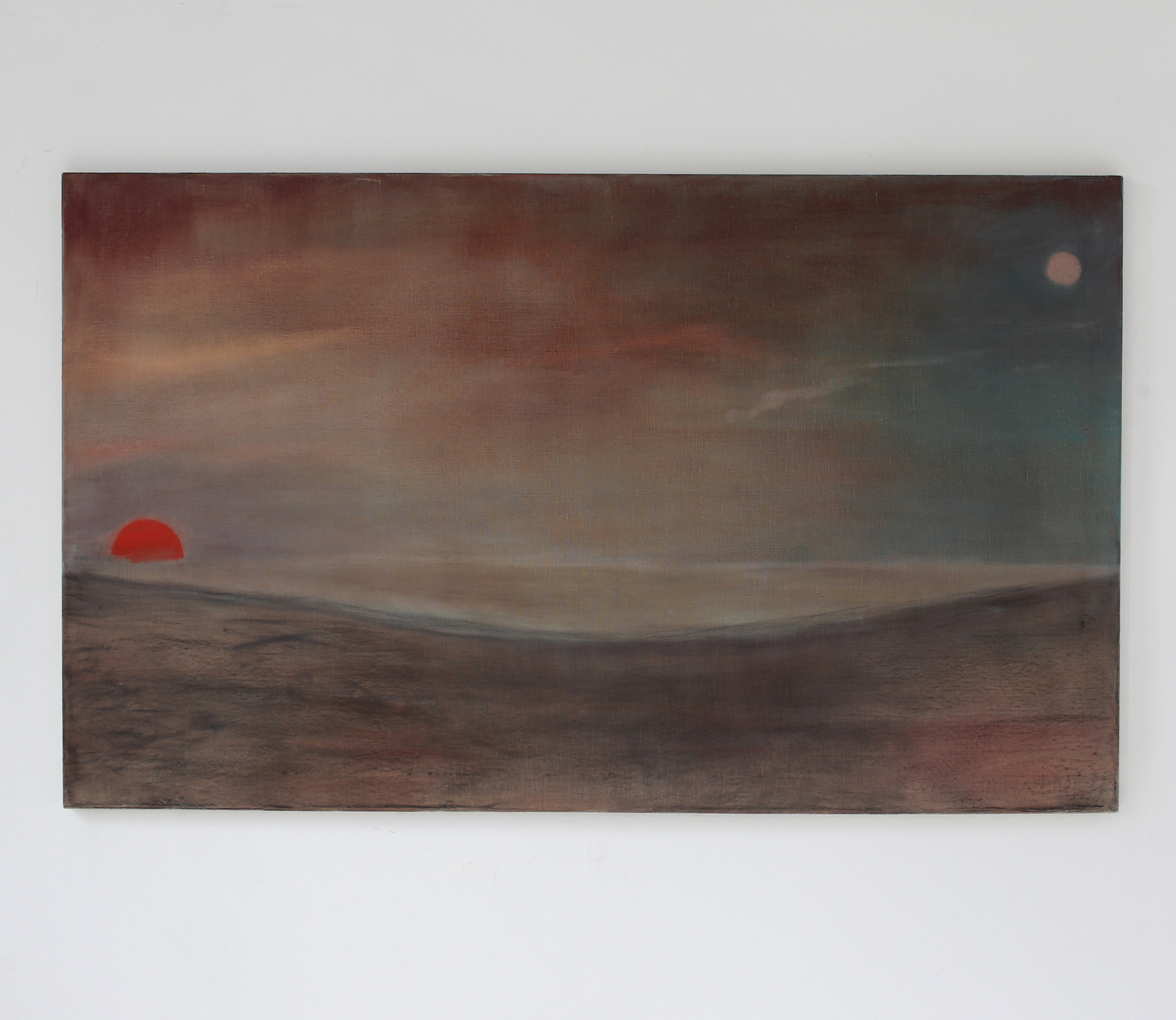 Watch Hill, Oil and Charcoal on Linen, 36 x 60 inches