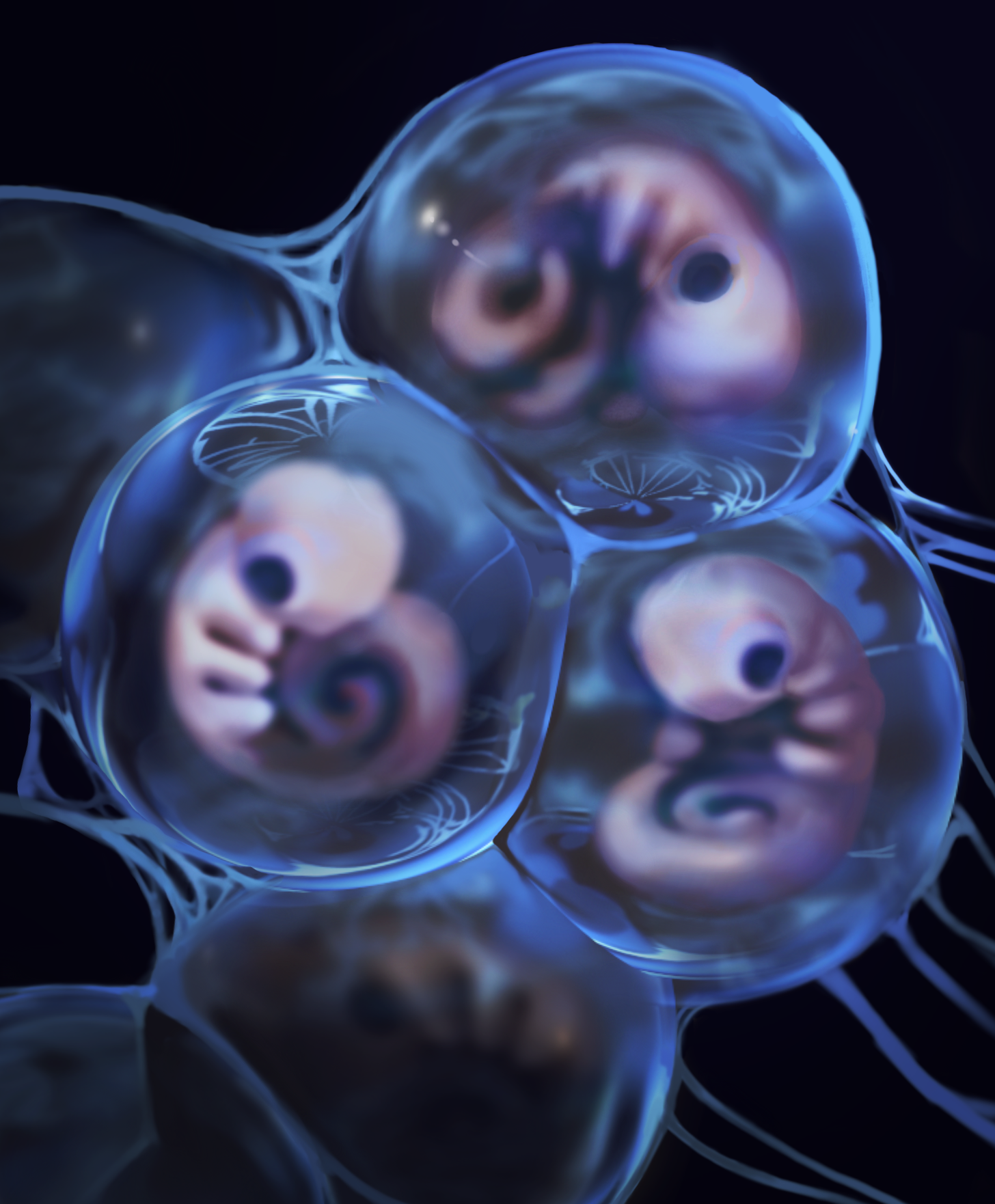 Metamorphoses book jacket (detail), digital illustration, 4.8x5.8 inches, 2023