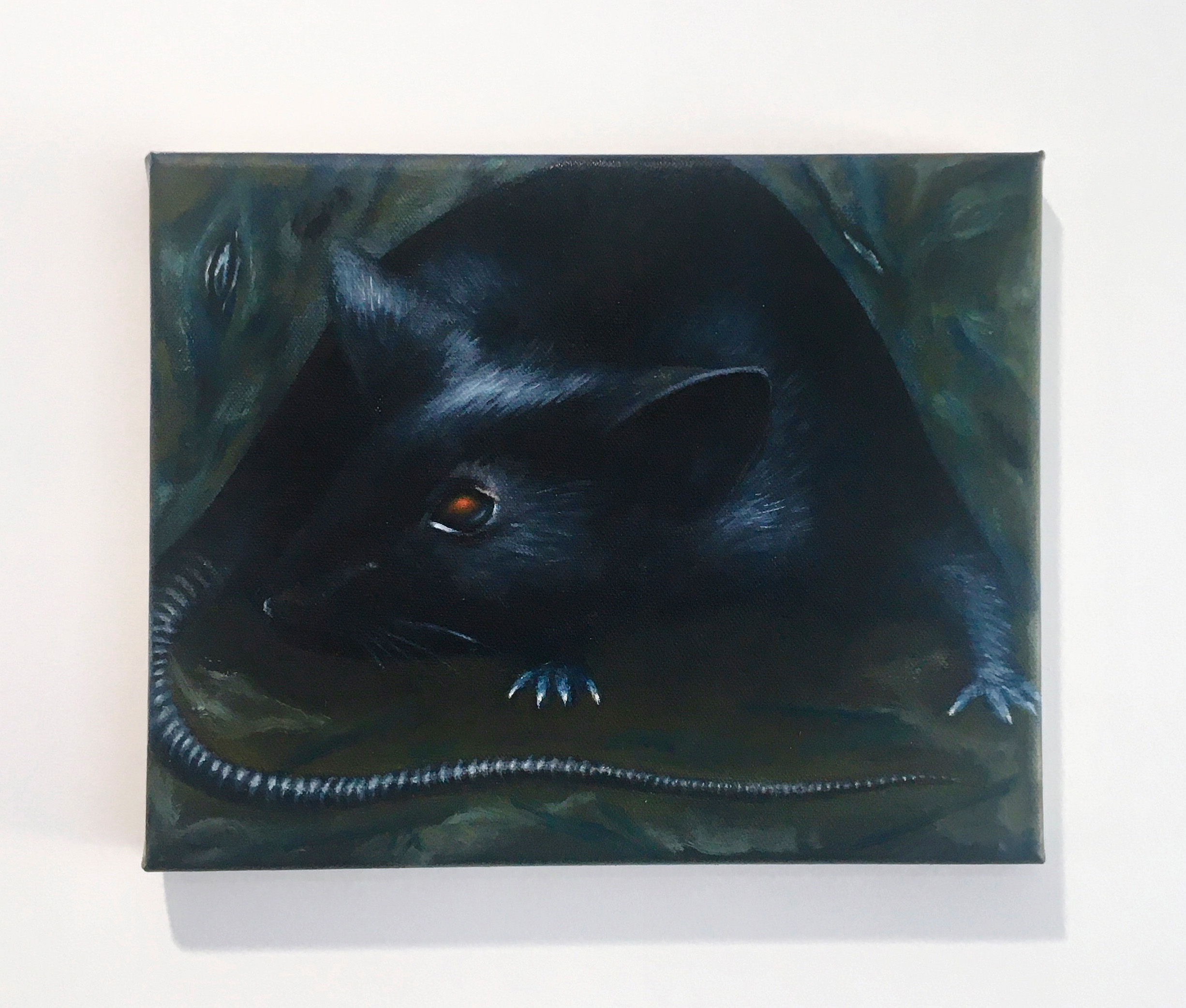 The Onset of Fever, 2020, oil on linen, 20 x 25 cm. Auctioned at Art For Indigenous Justice organised by Sebastian Henry Jones