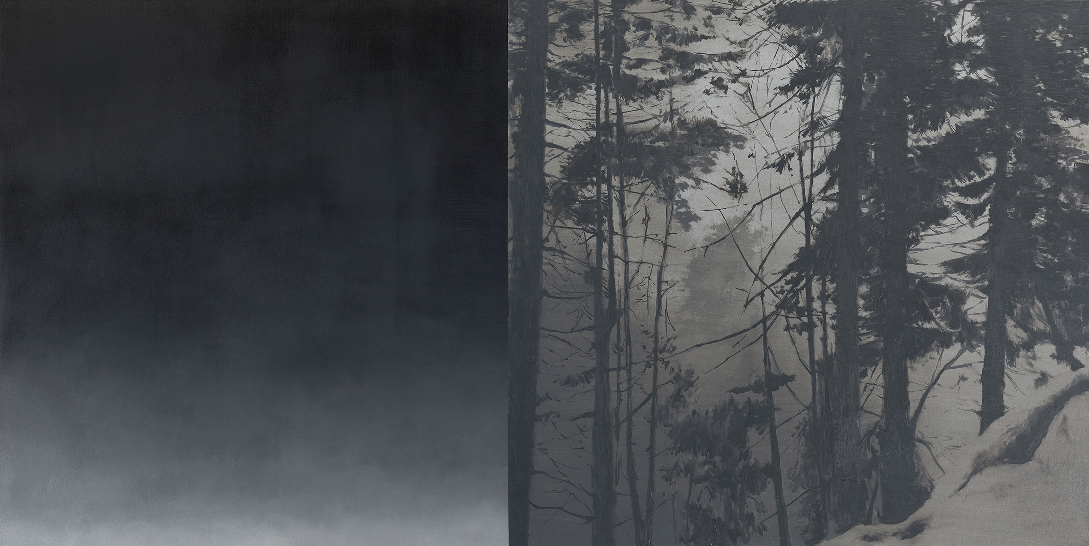 A Safe Place to Be. 110 x 220 cm. oil and acrylic on canvas. 2022 - 13/16