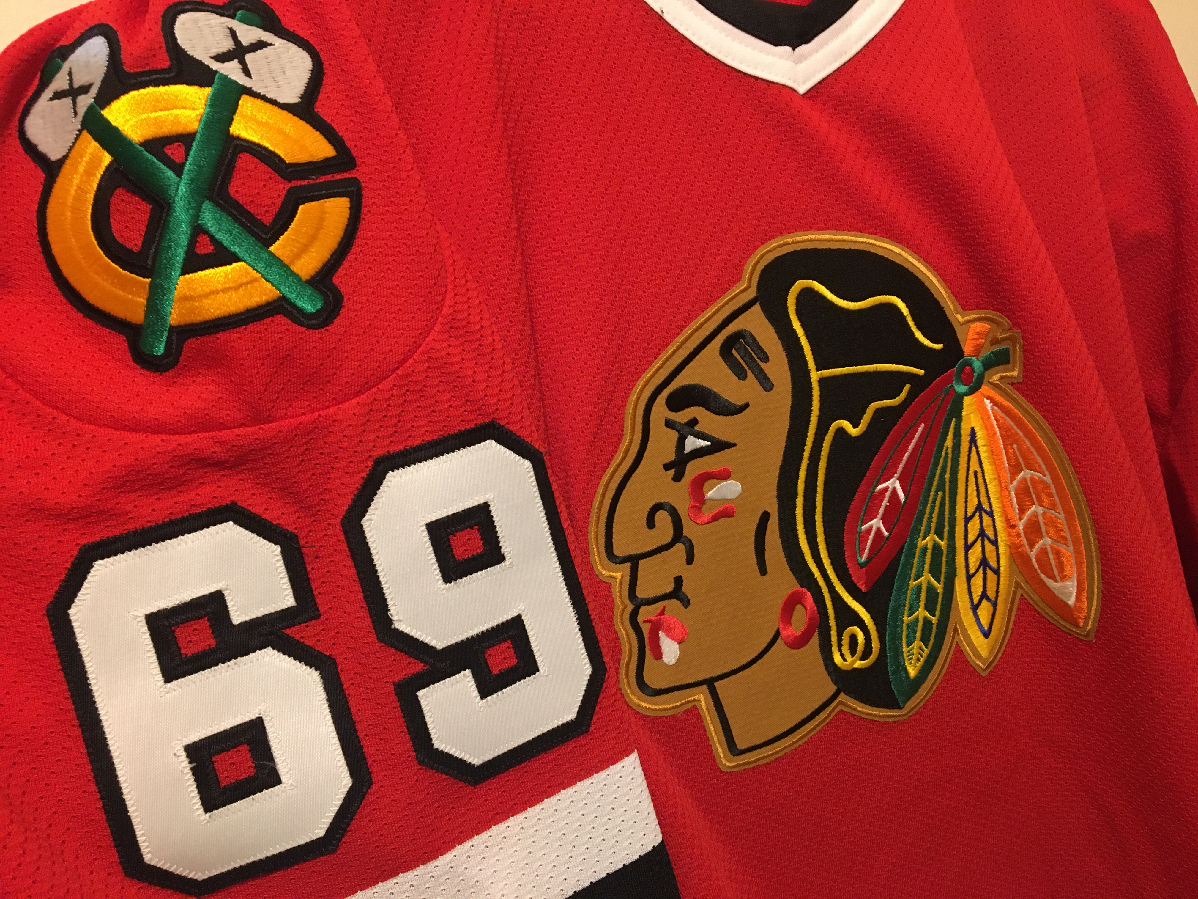 Chicago Blackhawks souvenir in commemoration of the day the author was called on to “Name That Tune” | Early 1992