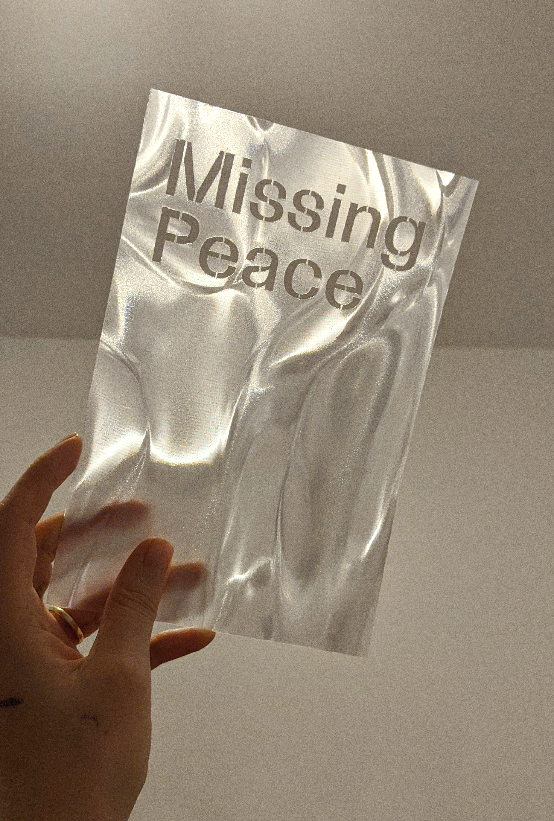 Thesis book: Missing Peace; Experiments for Connection