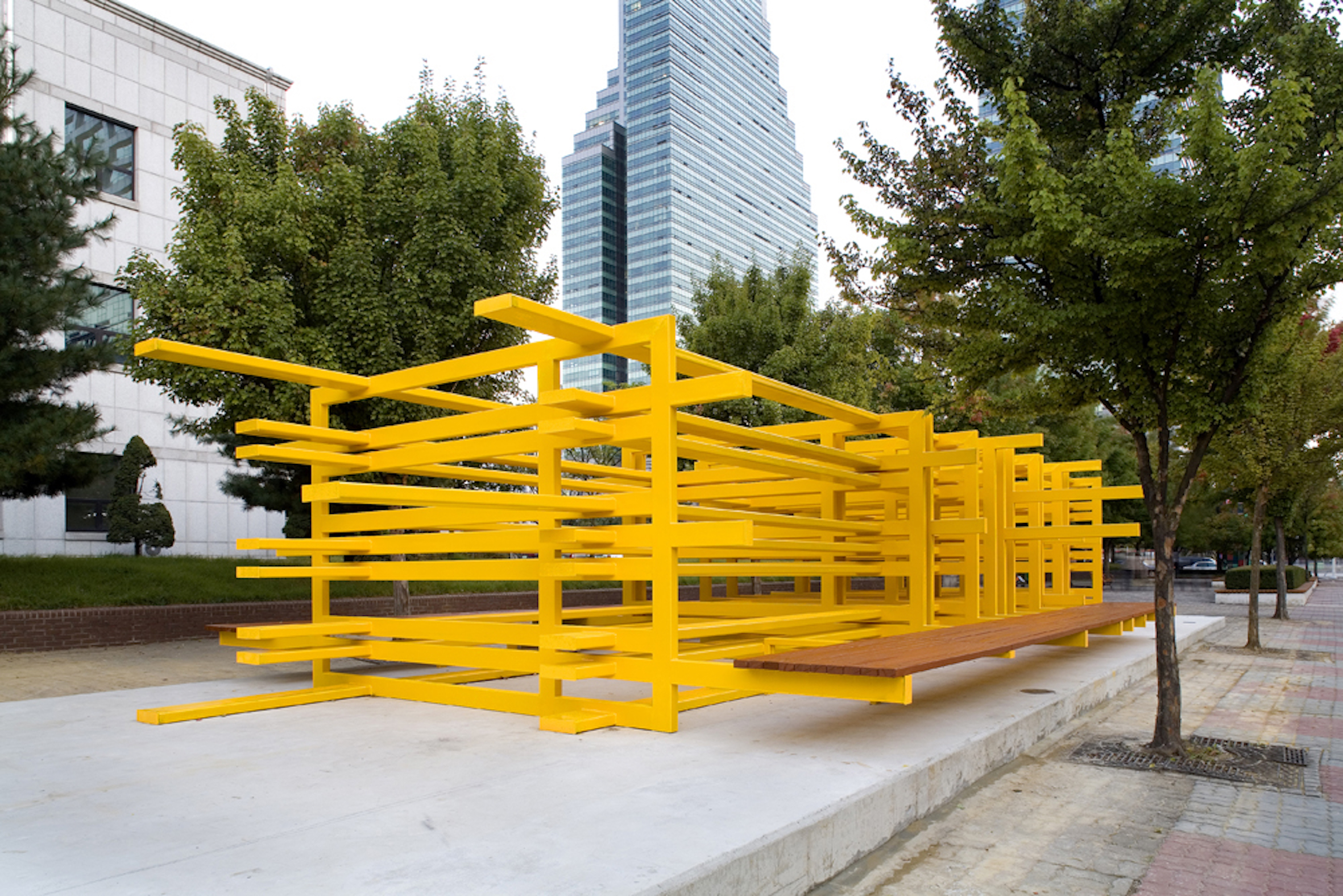 Full Scale Model of a Social Structure for a Plaza in Anyang, 2007