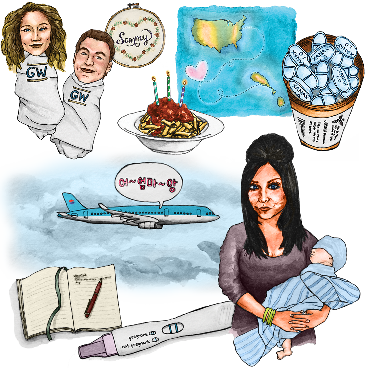 Illustrations from spread