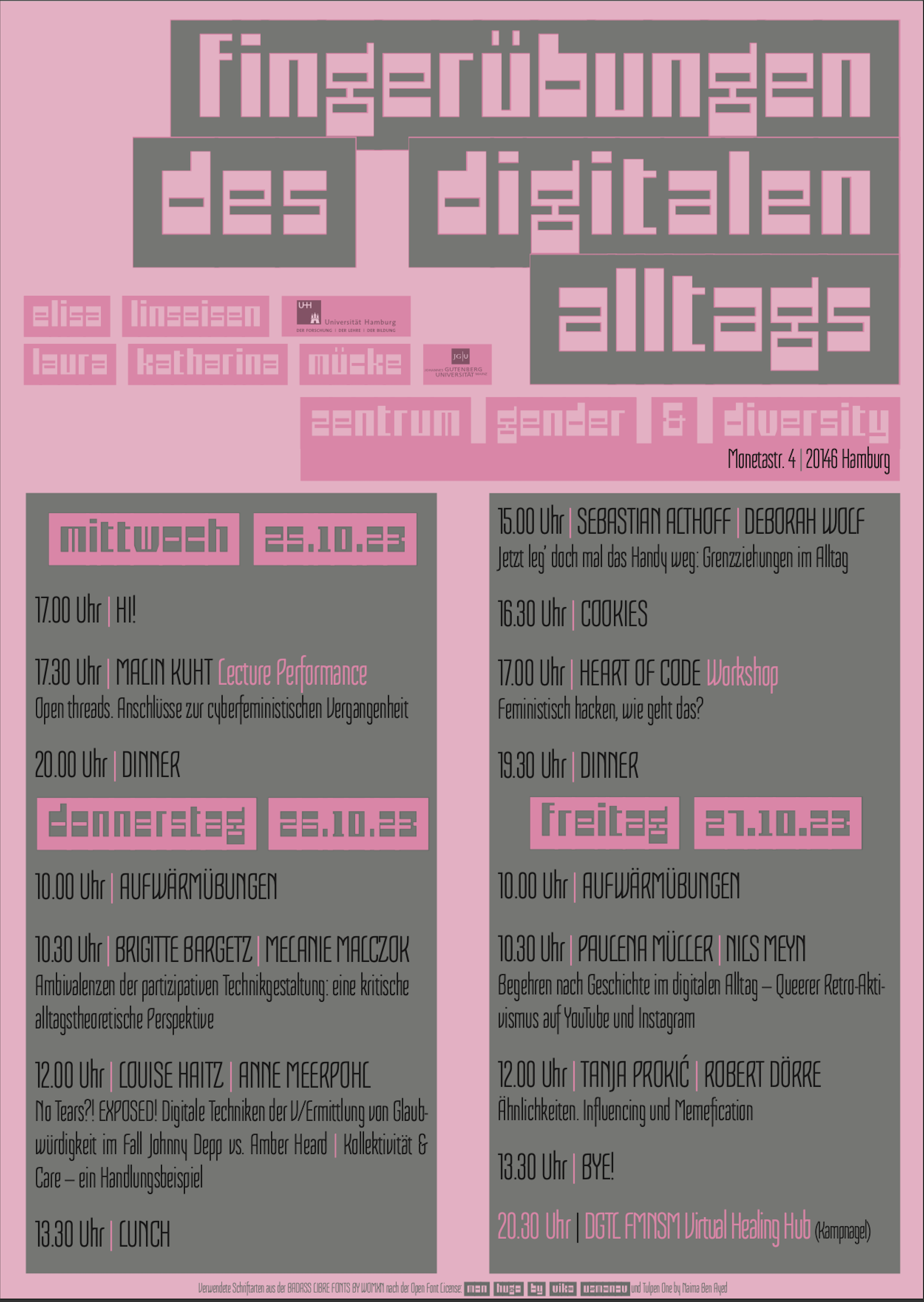 Fingerübungen des digitalen Alltags Konferenz