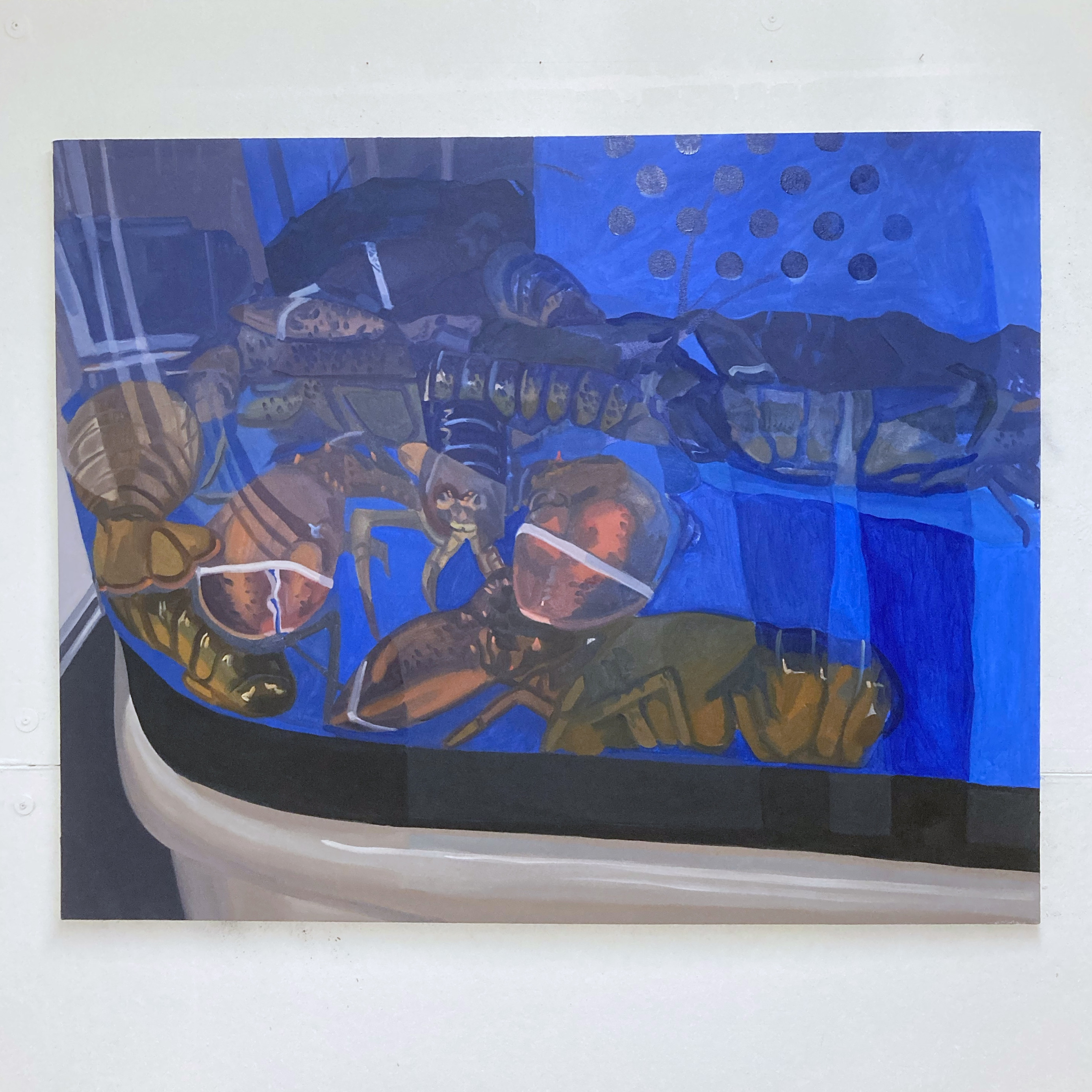 lobsters at giant / oil on canvas / 2021