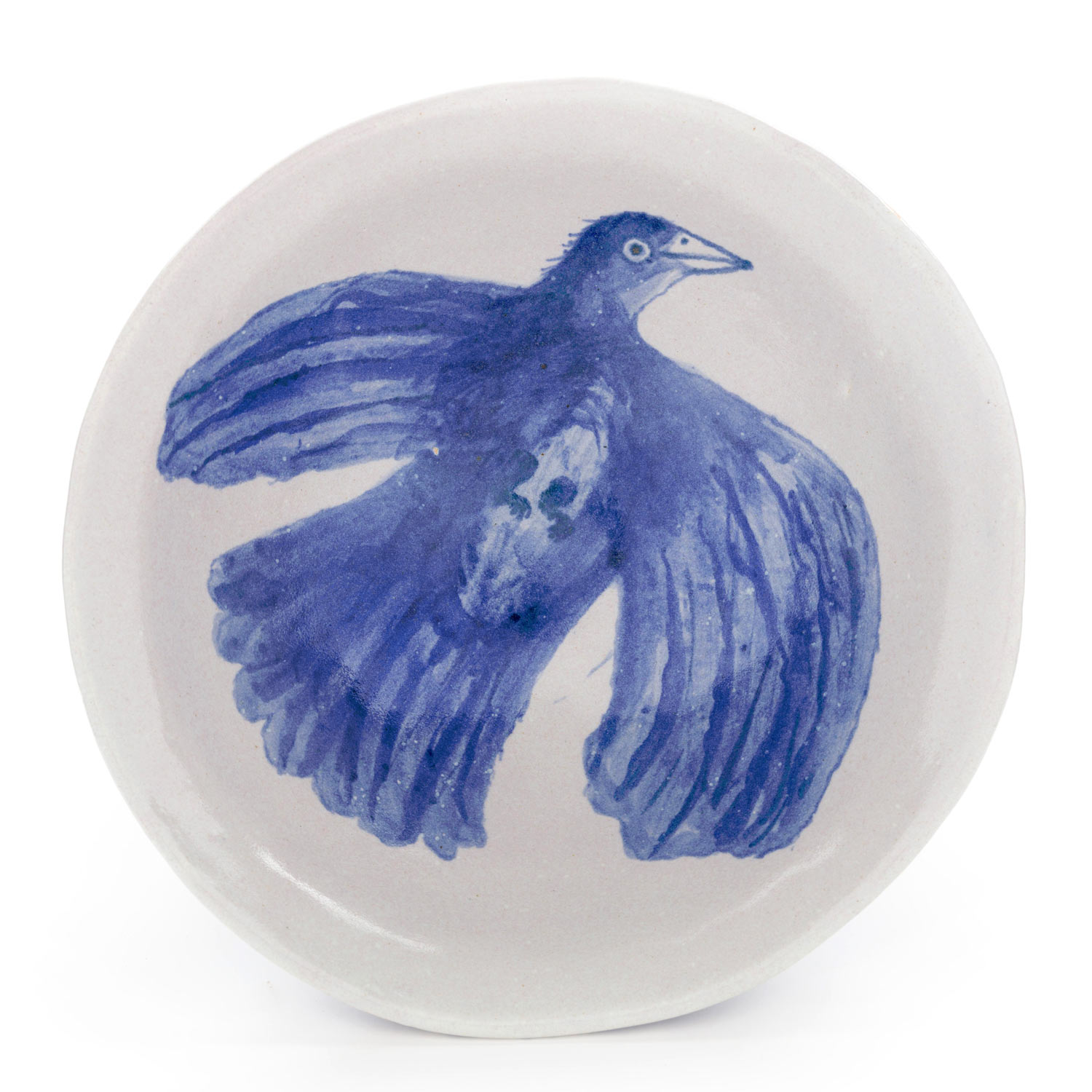 From Blue creatures on a light ground (large bird), 17.11.2020Glazed ceramic stoneware9.5 x 26cm
