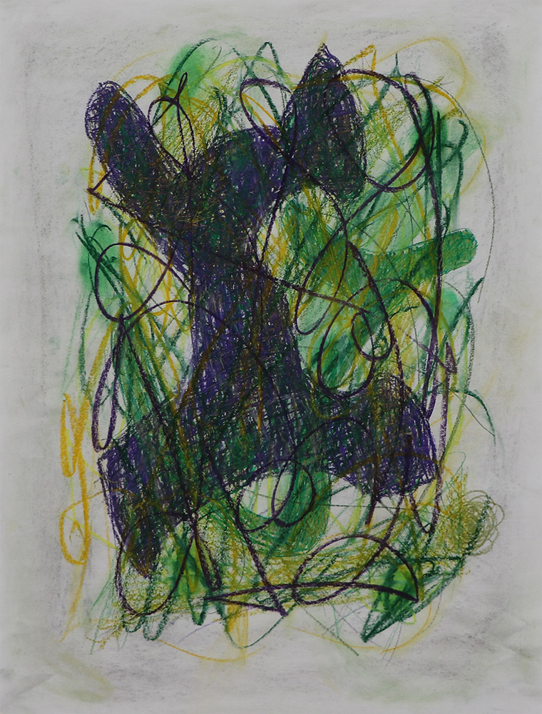 UntitledSketch Colored Pencil, Crayon, and Pastels on Paper 18x24"