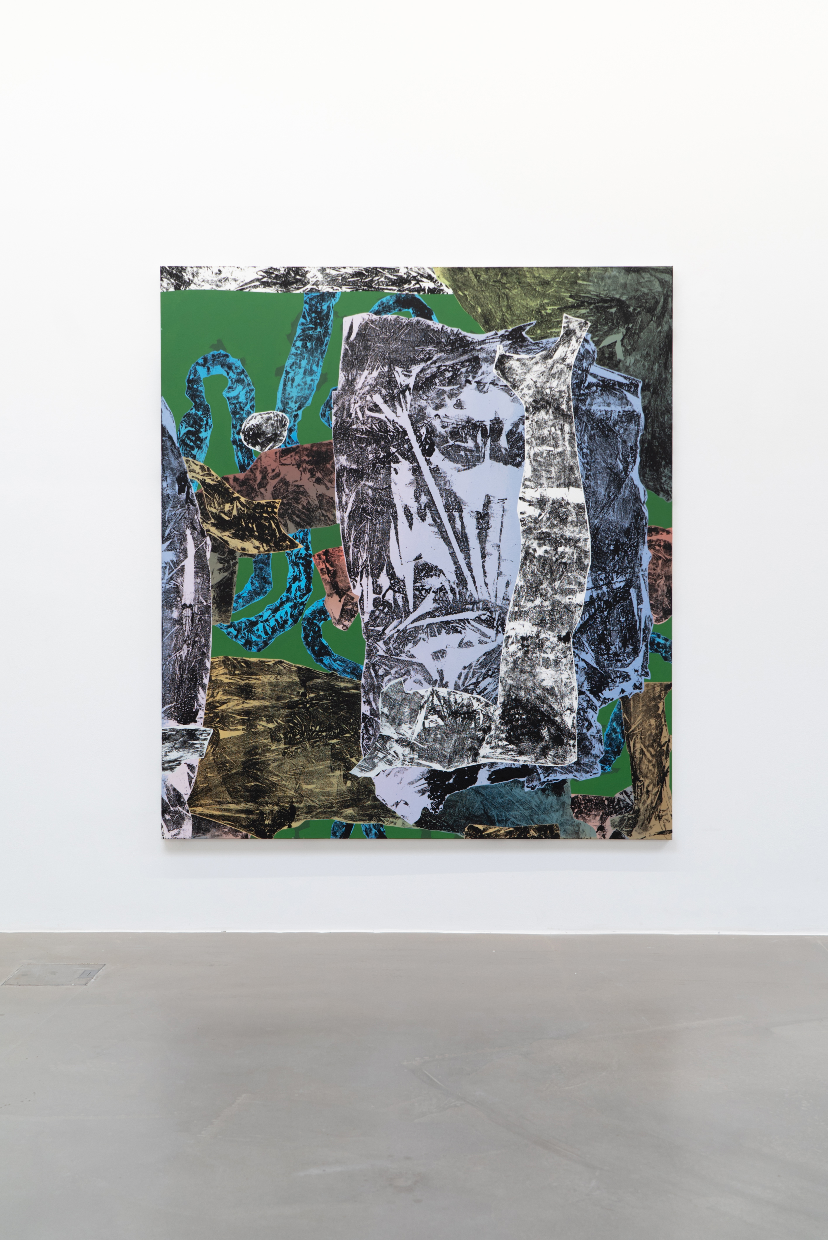 Décollage1 2018 Acrylique sur toile. 170x190cm 2018