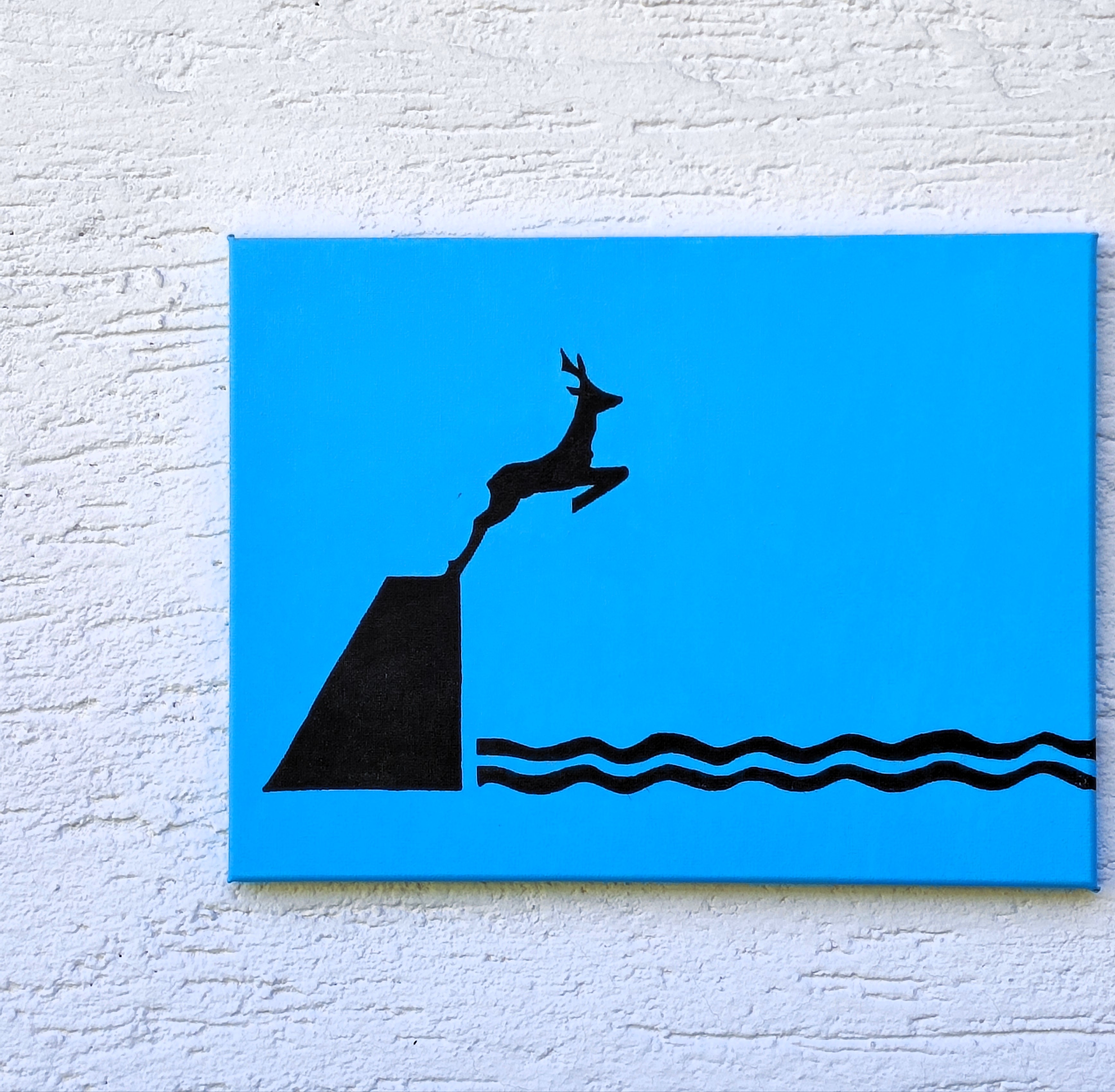 The encounter; acrylic, ink on canvas, 40 x 30 cm, 1/2